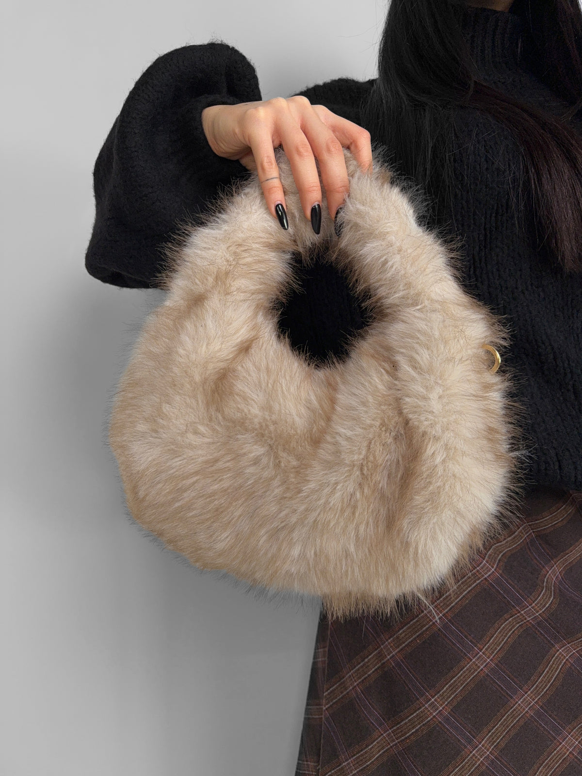 Borsa Fur Soft-Beige