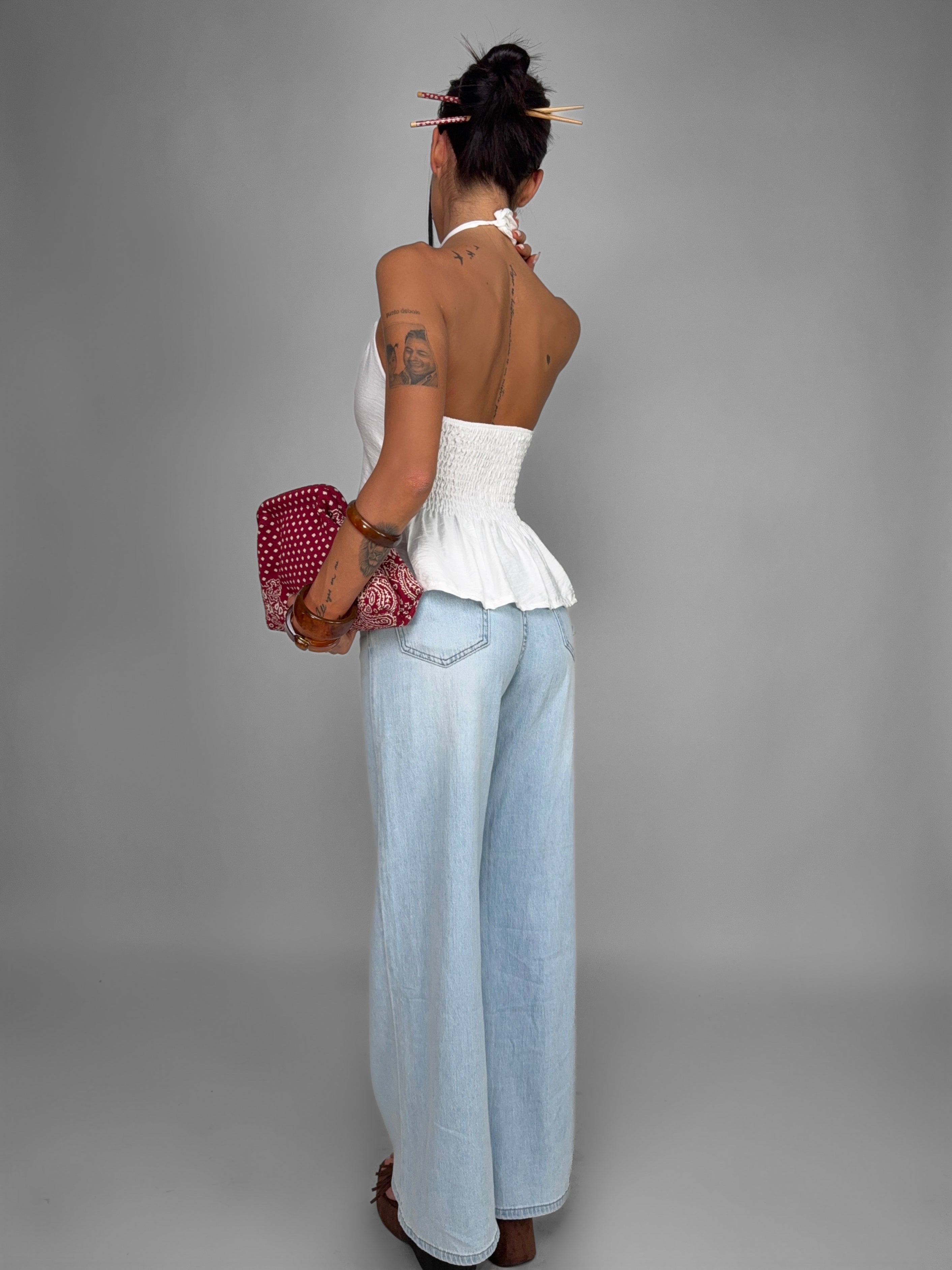 Top Oriental Chic-White