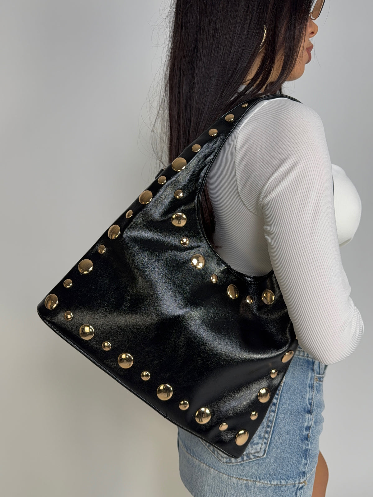 Icon Stud-Black Bag