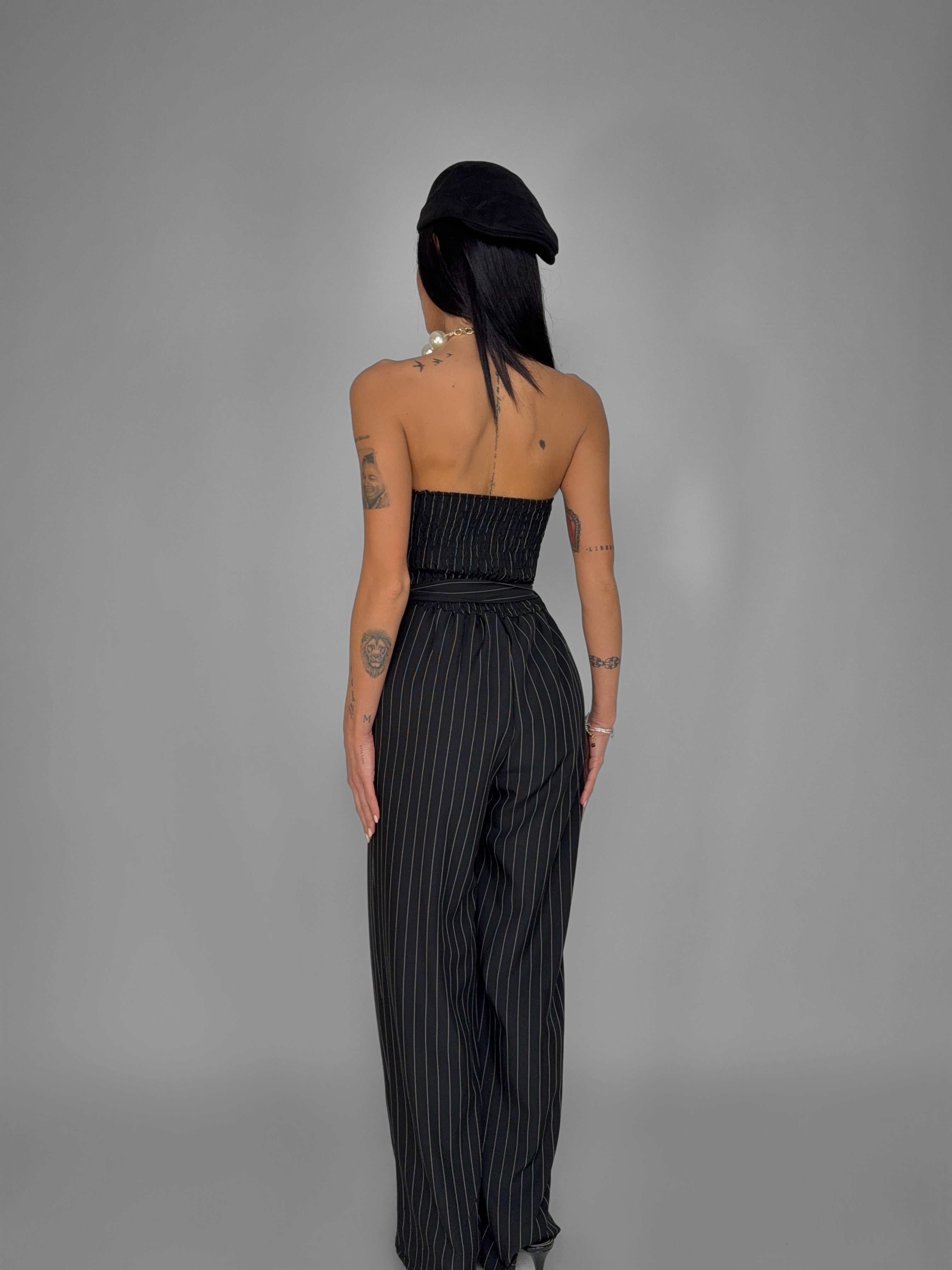 Tracksuit Striped-Black