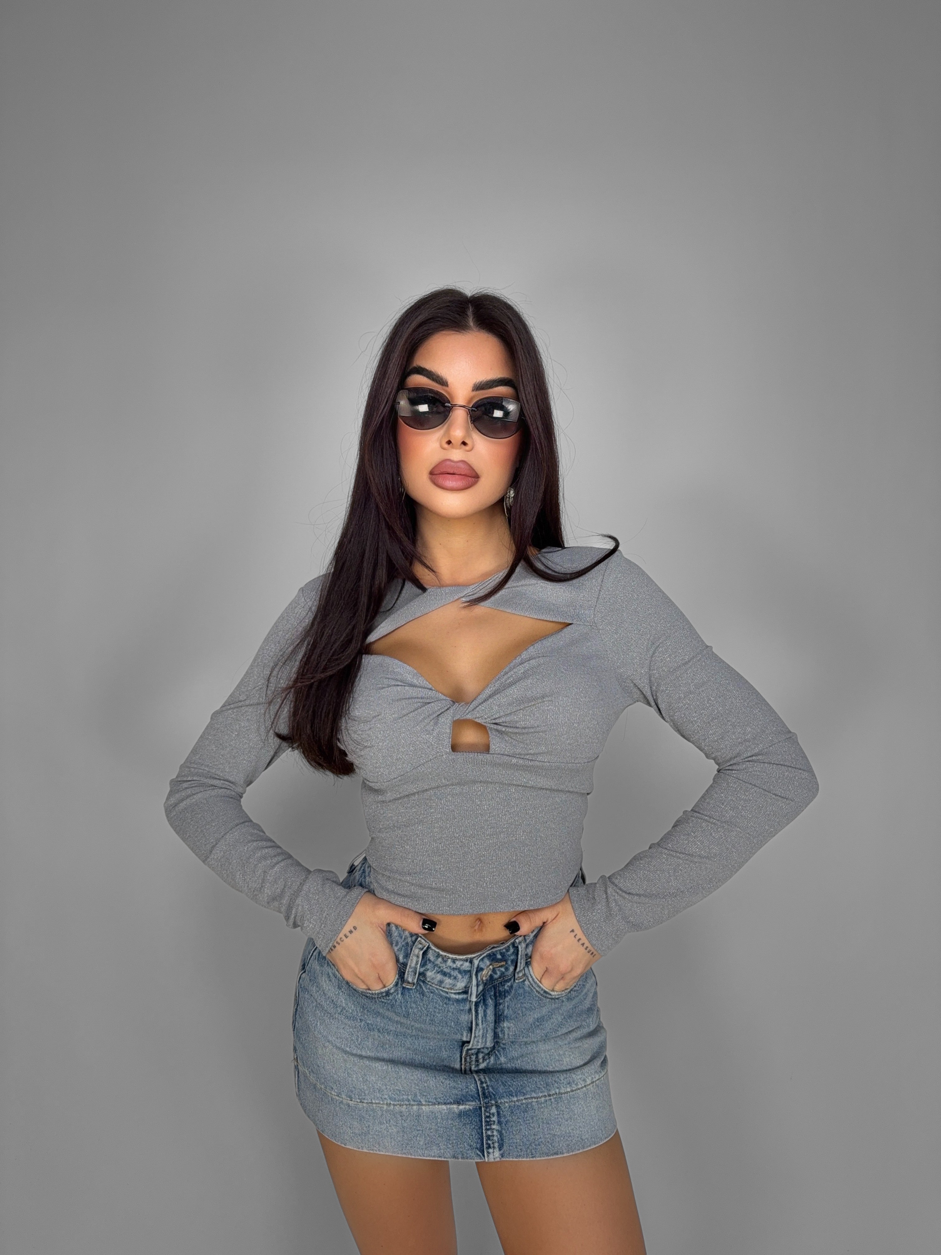 Top Keyhole-Grey