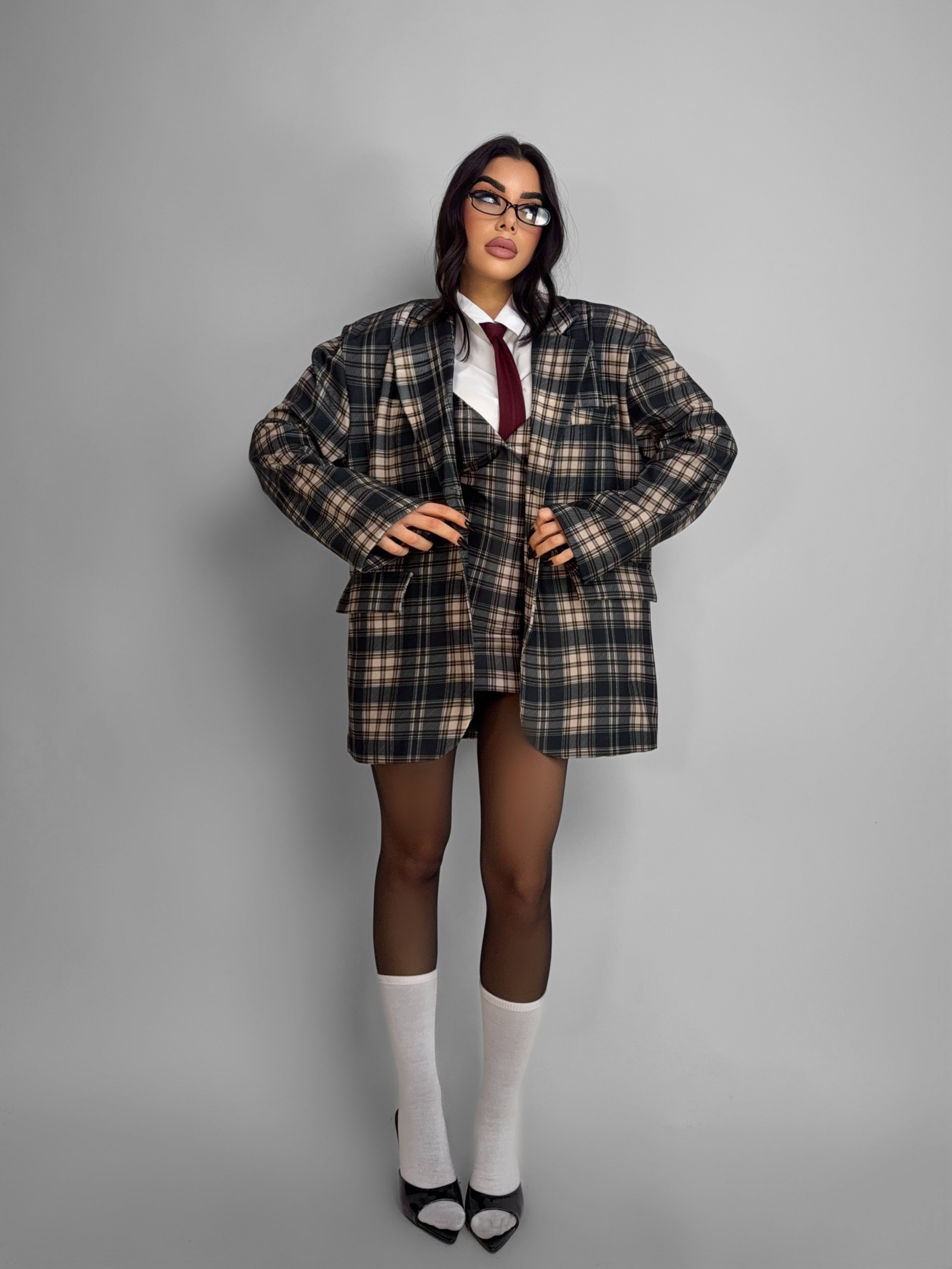 Total Look Tartan Grid