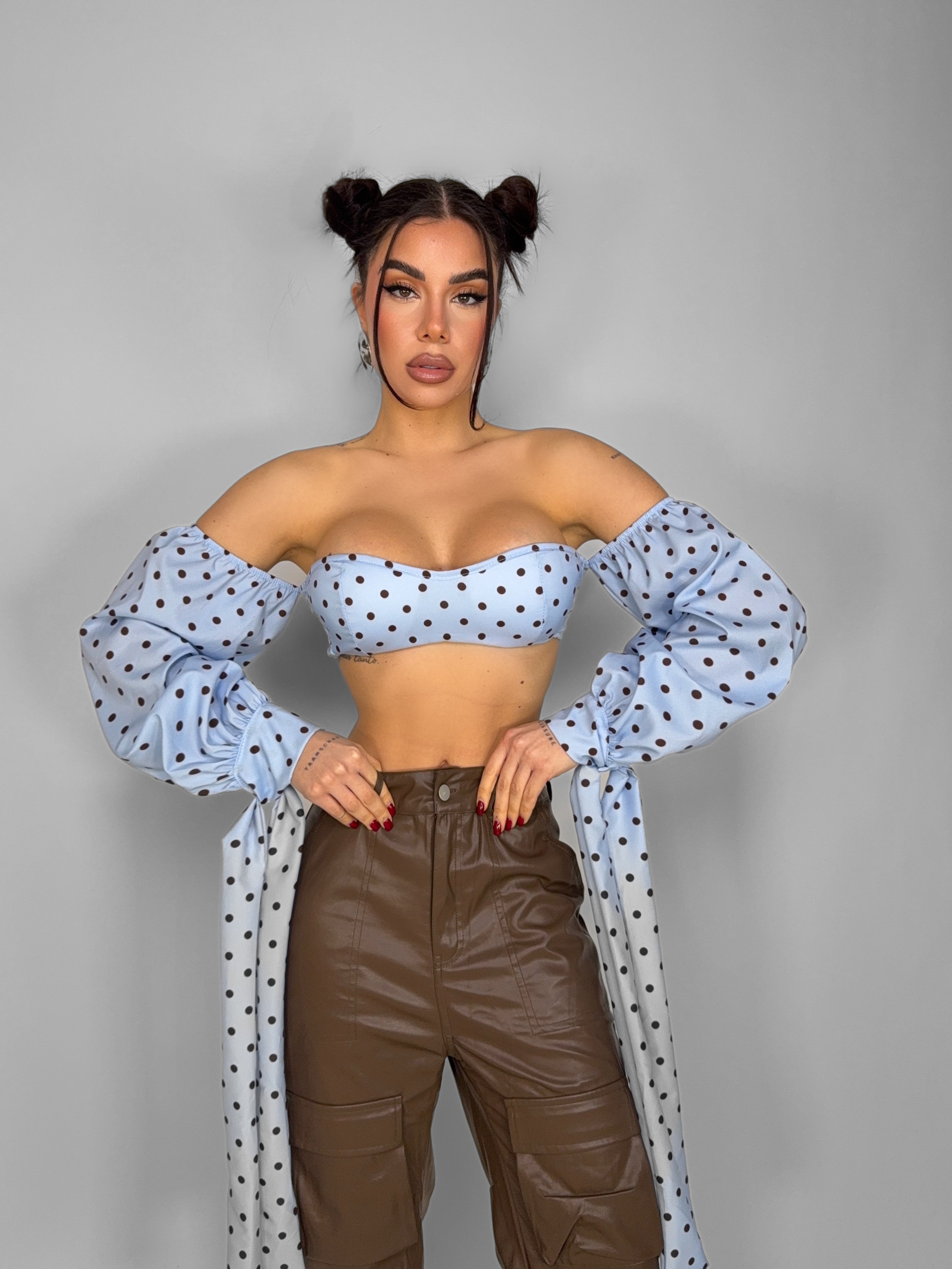 Top Dot Airy-Light Blue