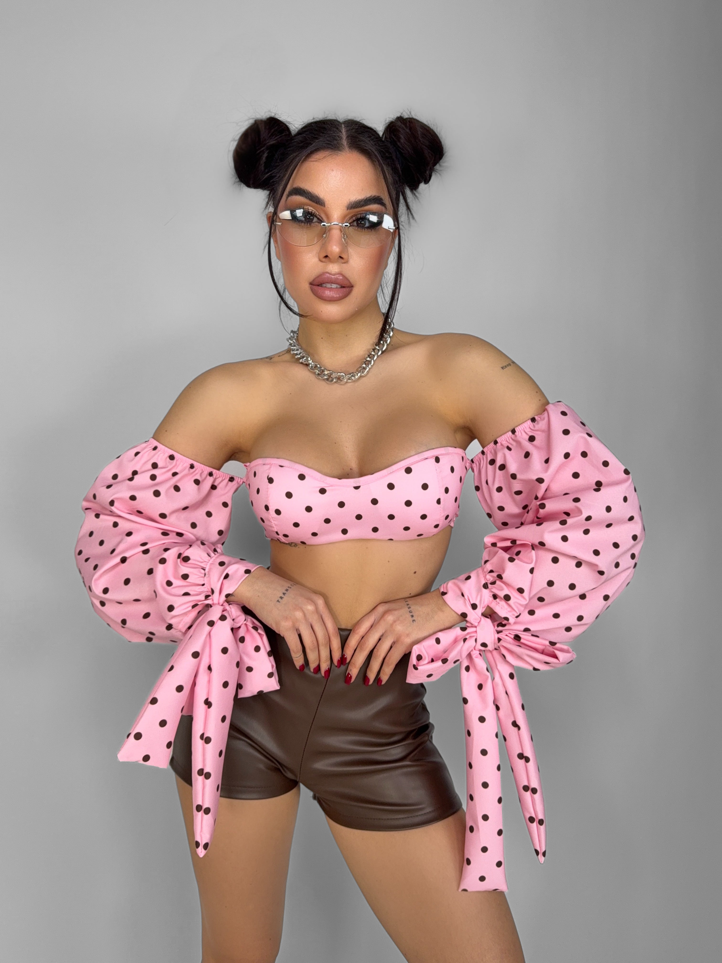 Top Dot Airy-Pink