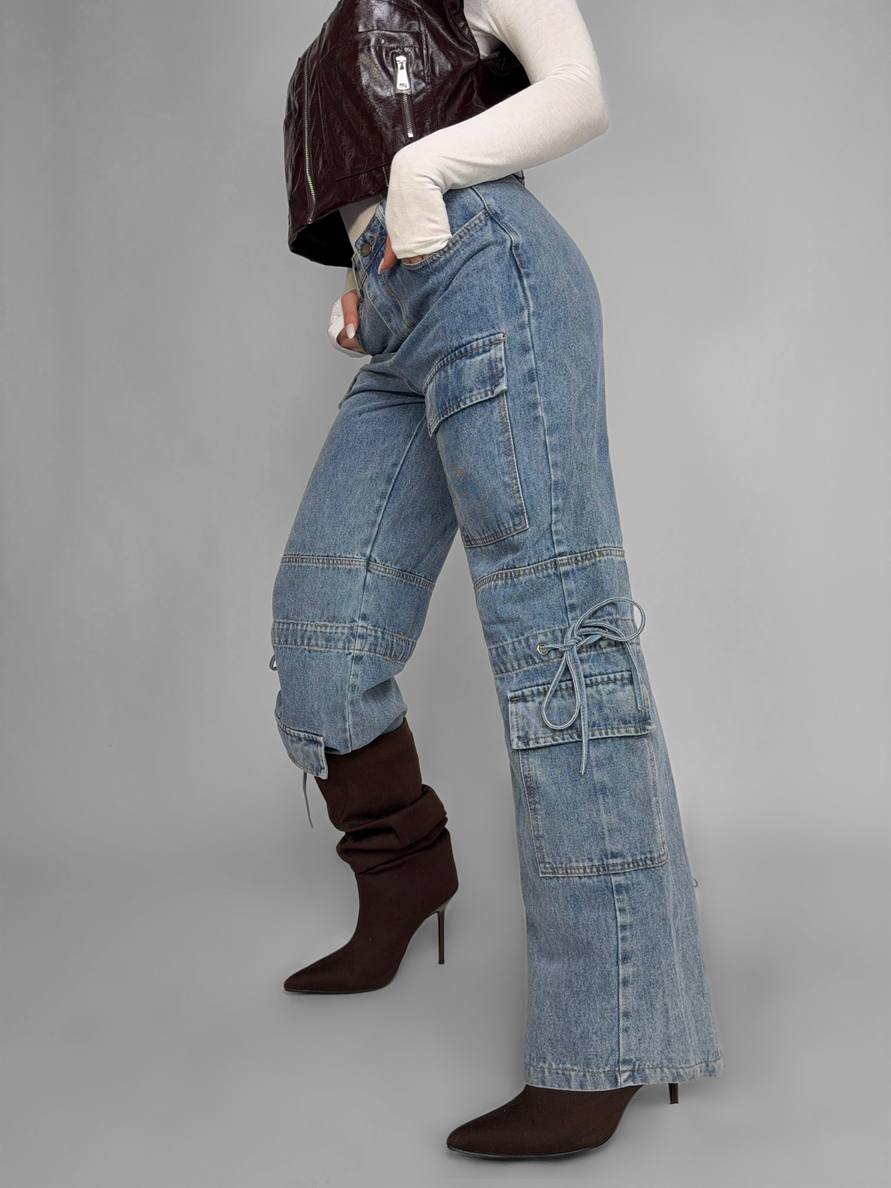 Jeans Bow Pocket