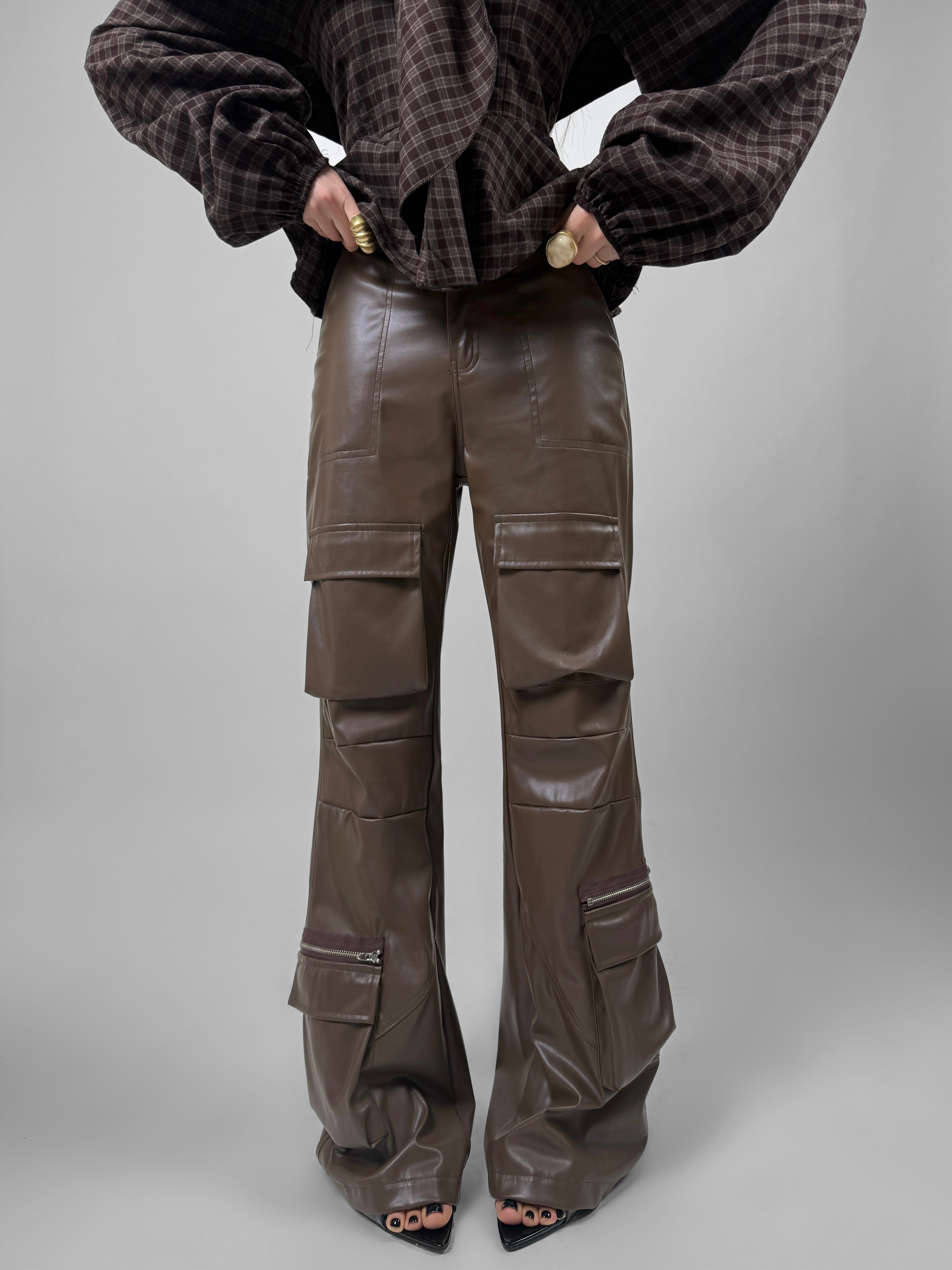 Pantalone Urban Leather-Brown