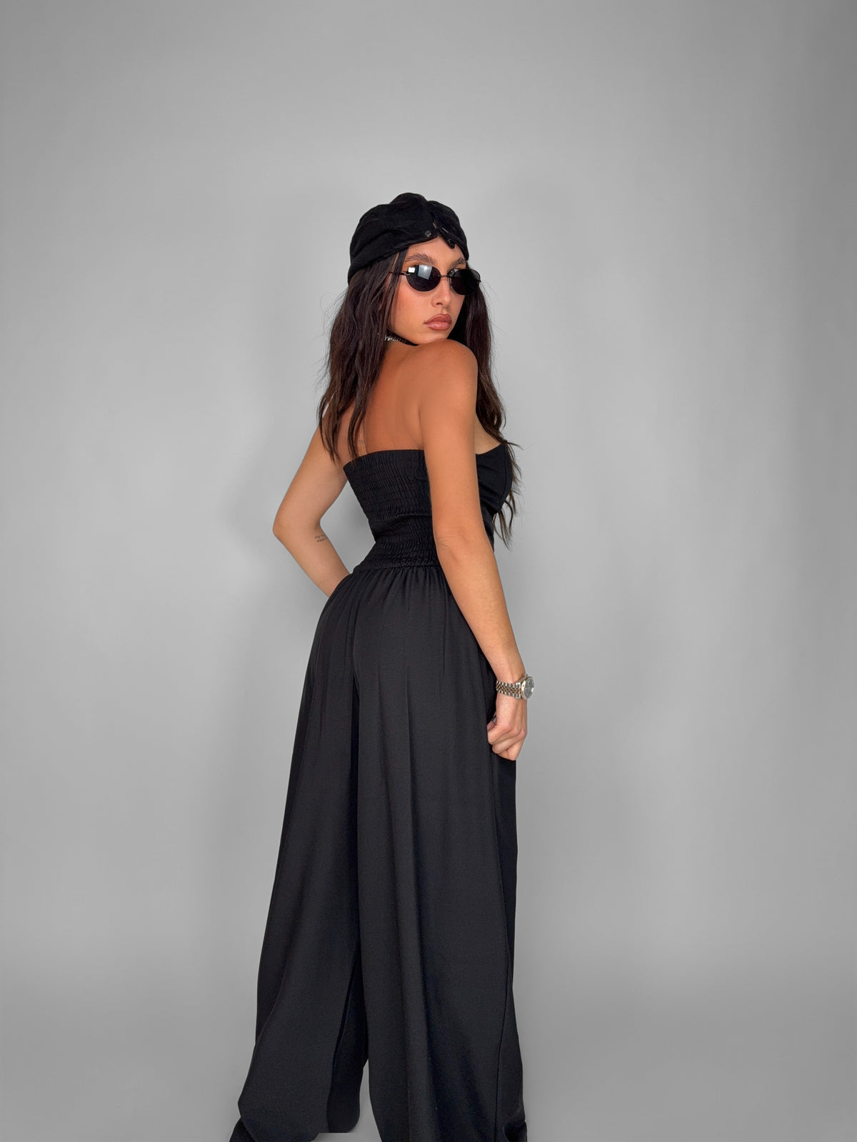 Tuta Strapless-Black