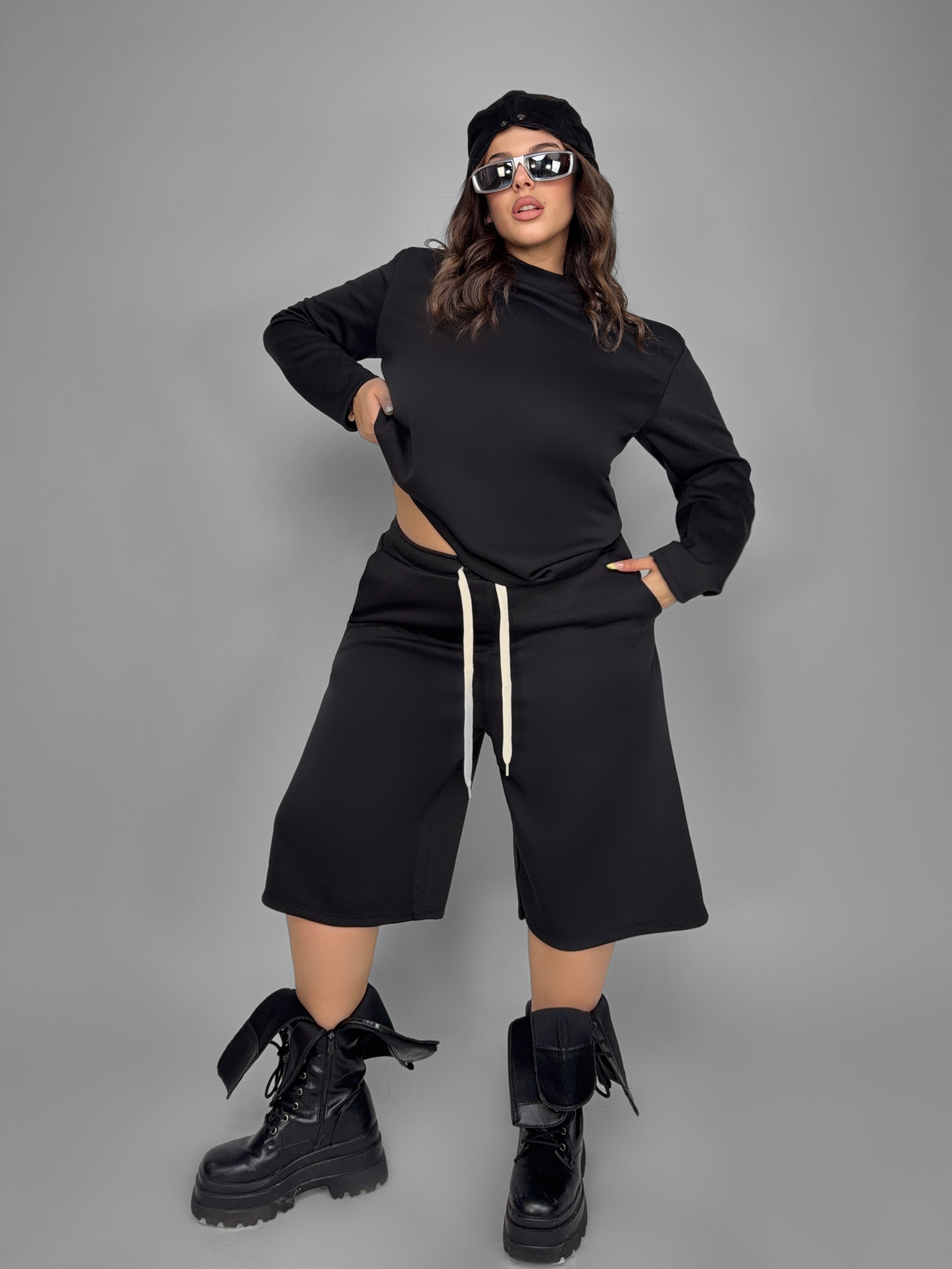 CURVY FIT - Completo Streetwise-Black