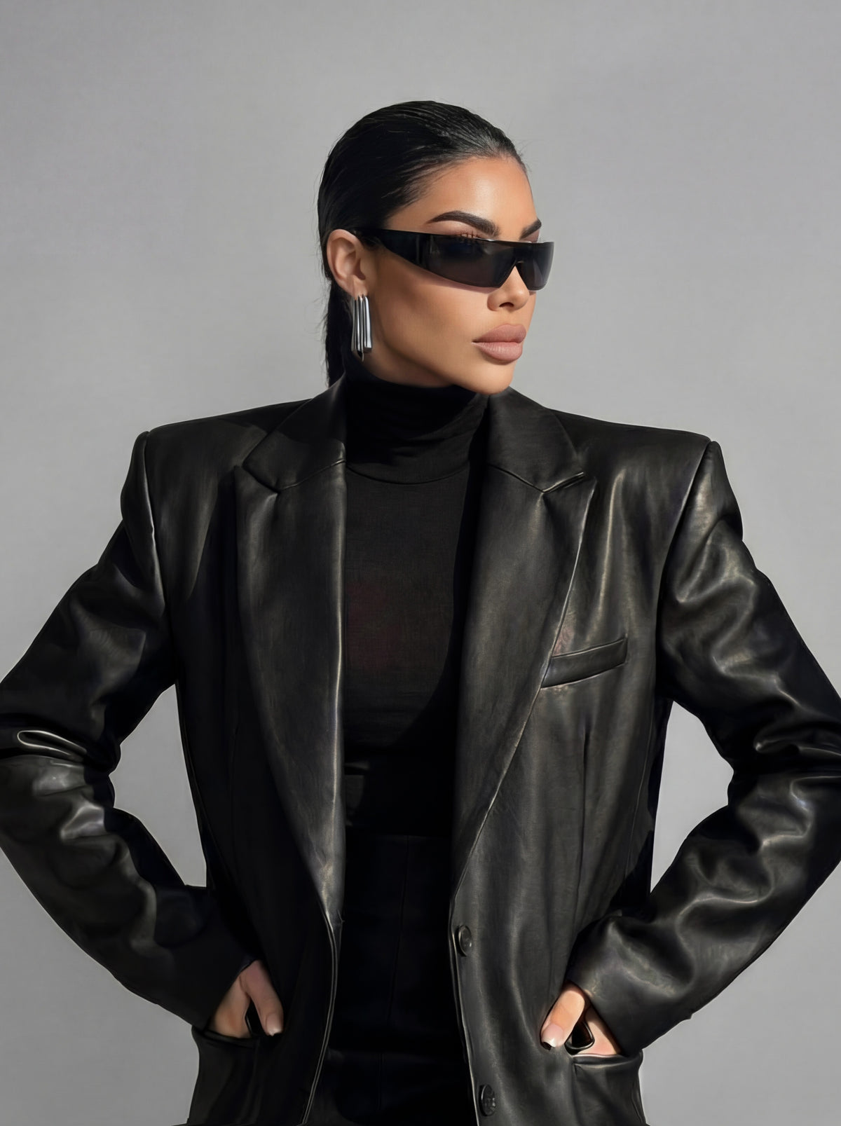 Giacca Leather - Black