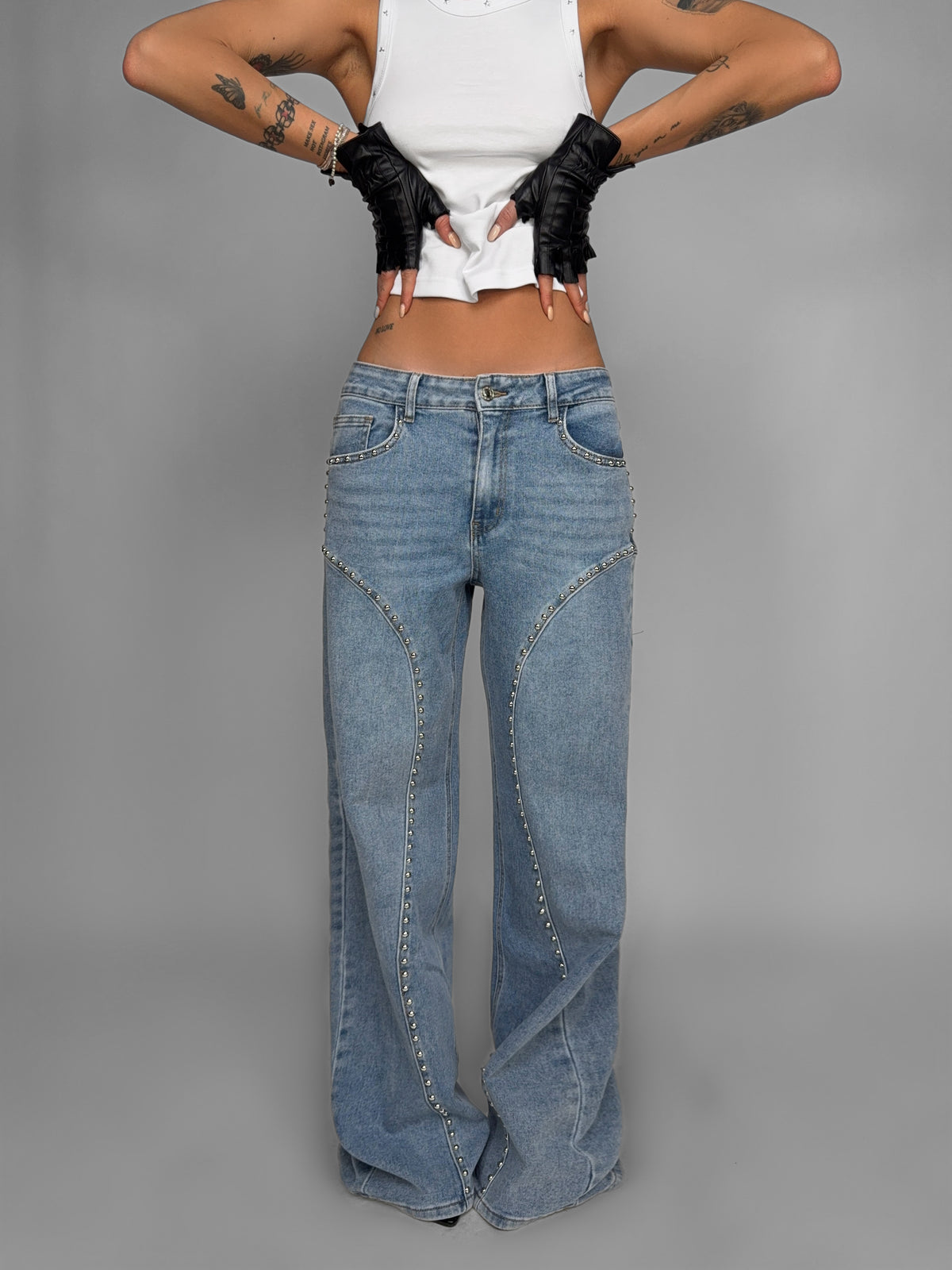 Jeans Studded Denim