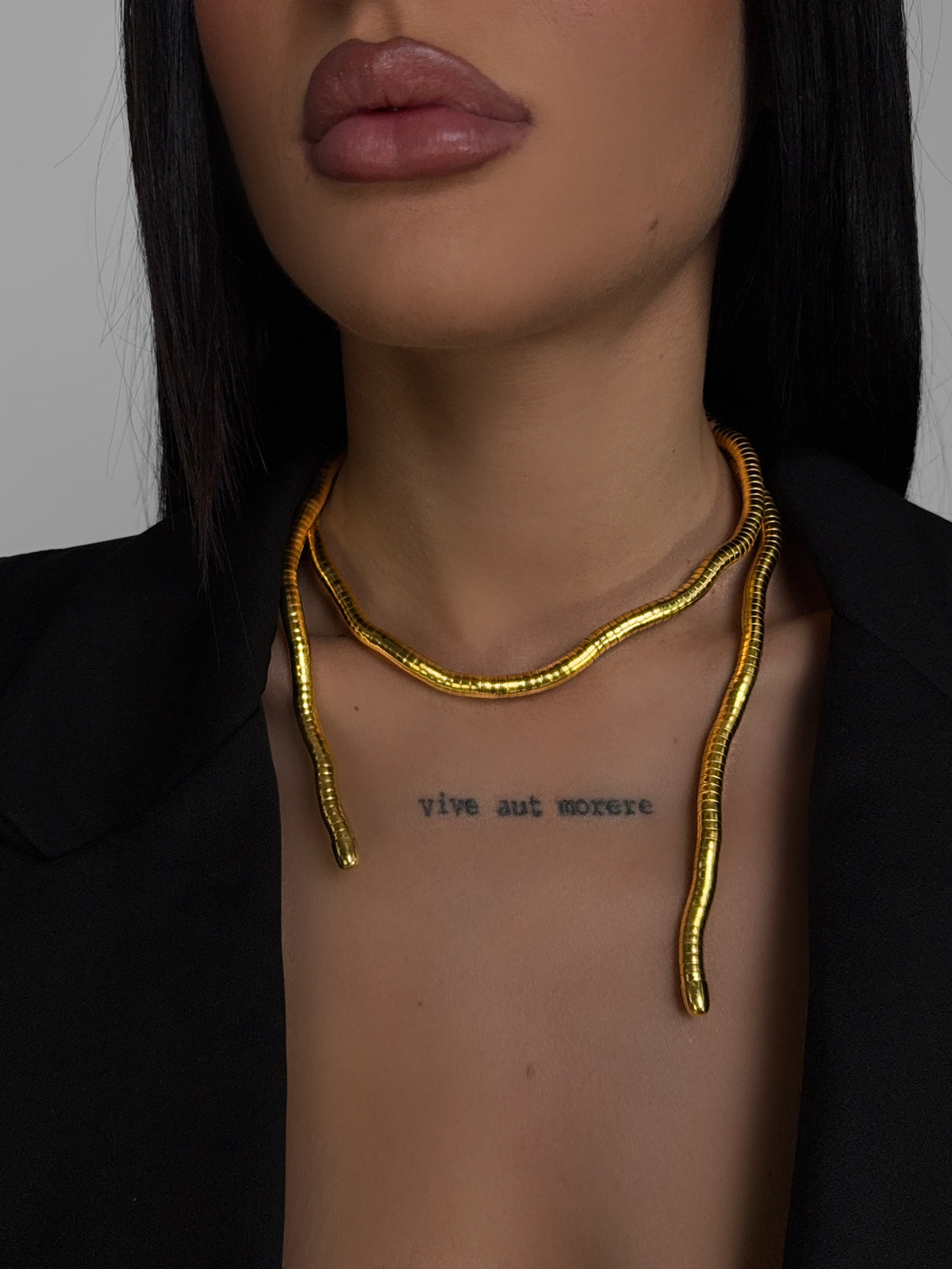 Collana Snake Curve-Gold