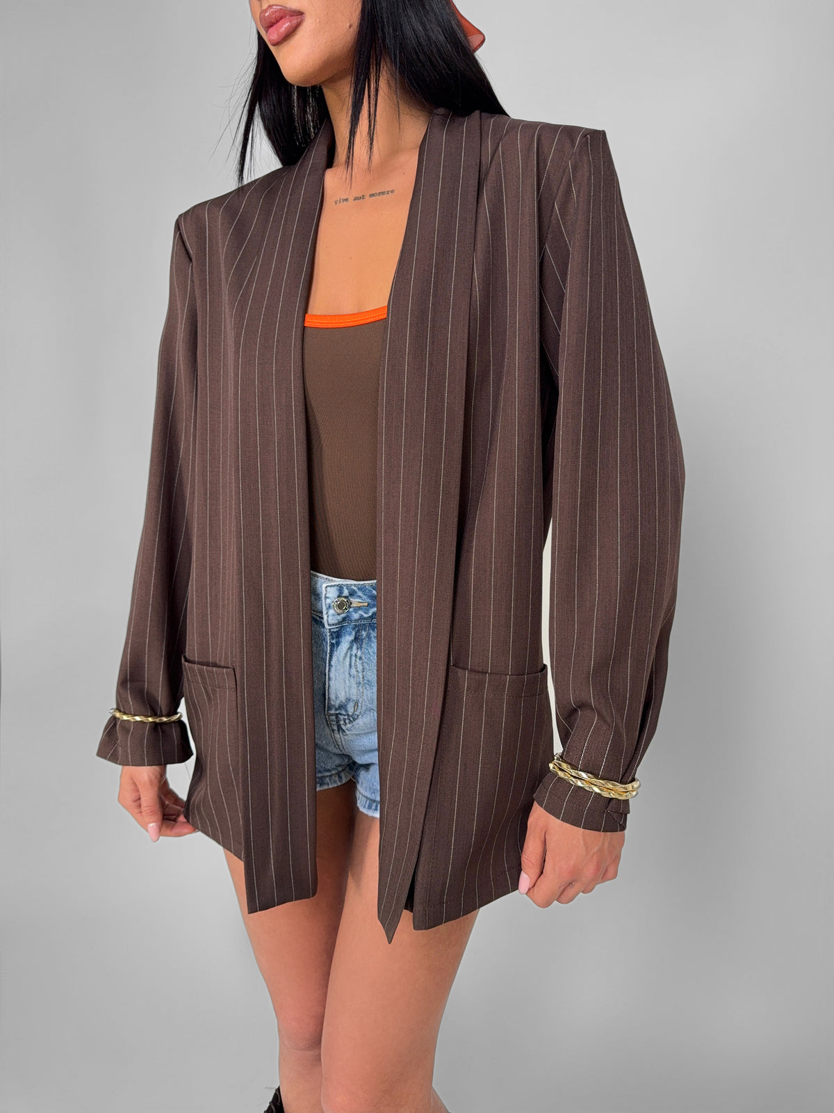 Blazer Prime Tailored-Brown