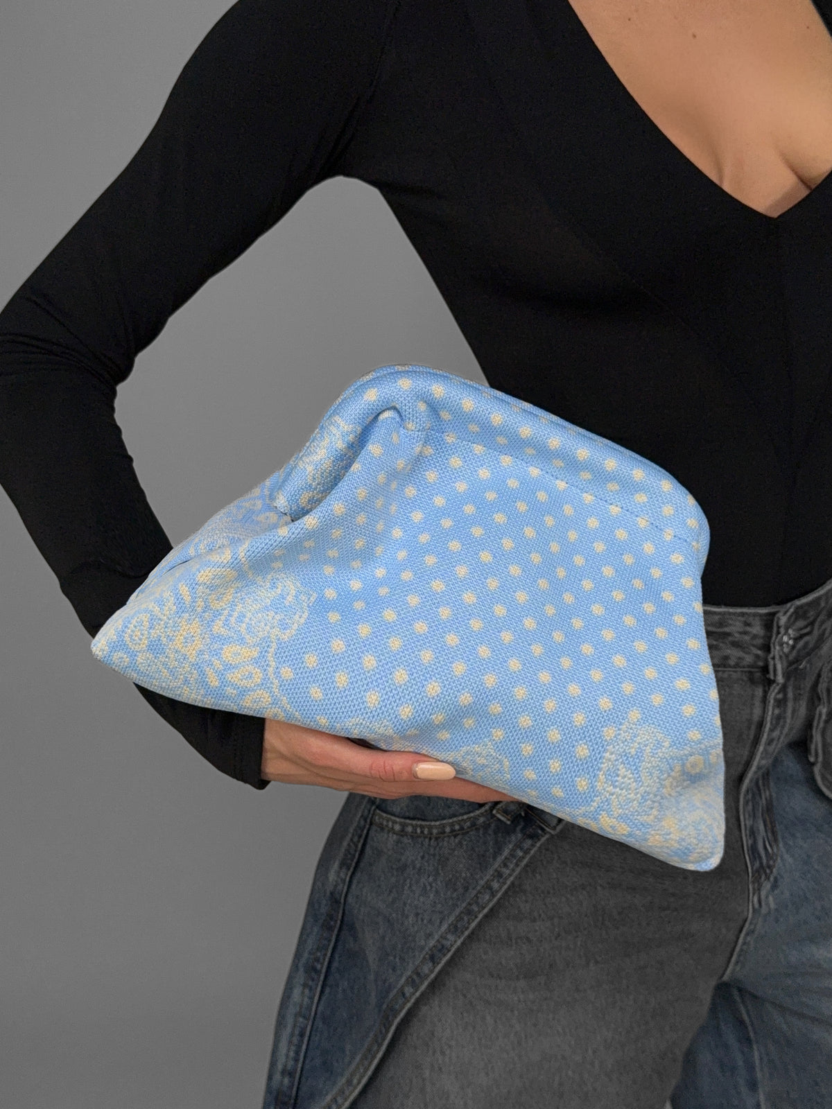 Borsa Dot Vibe-Light Blu