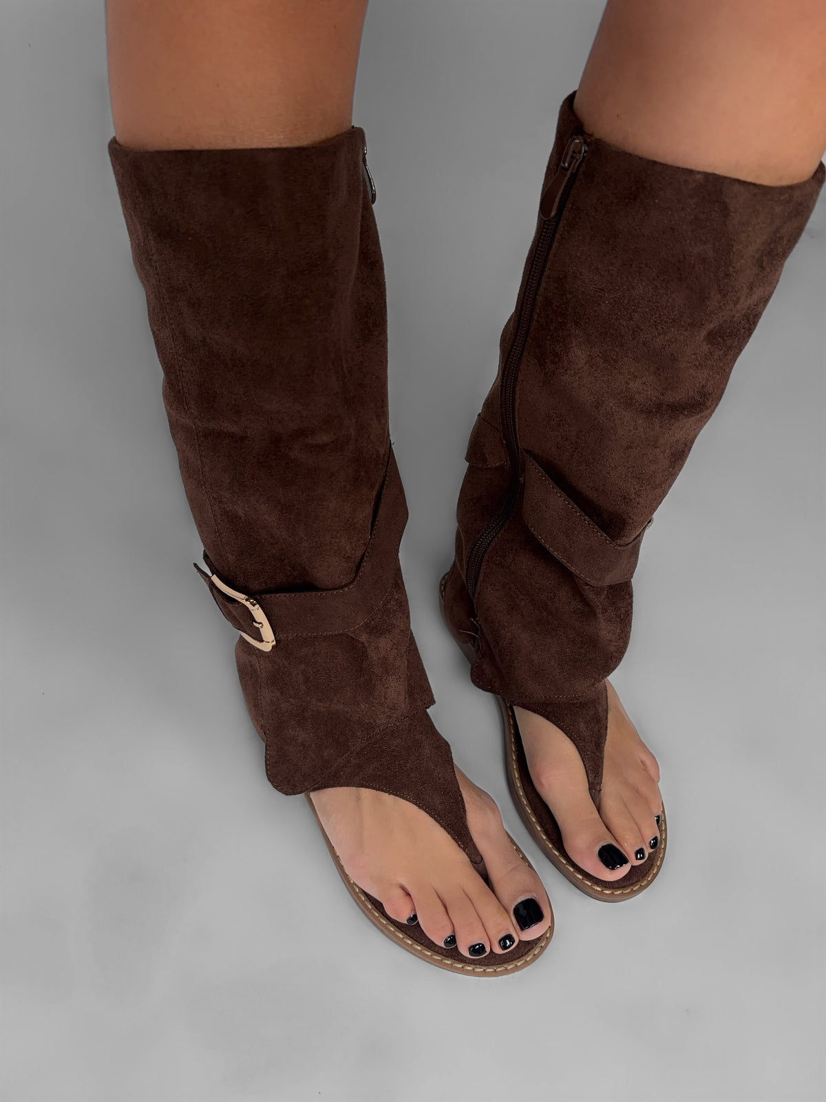 Sandalo Tall Gladiator - Brown