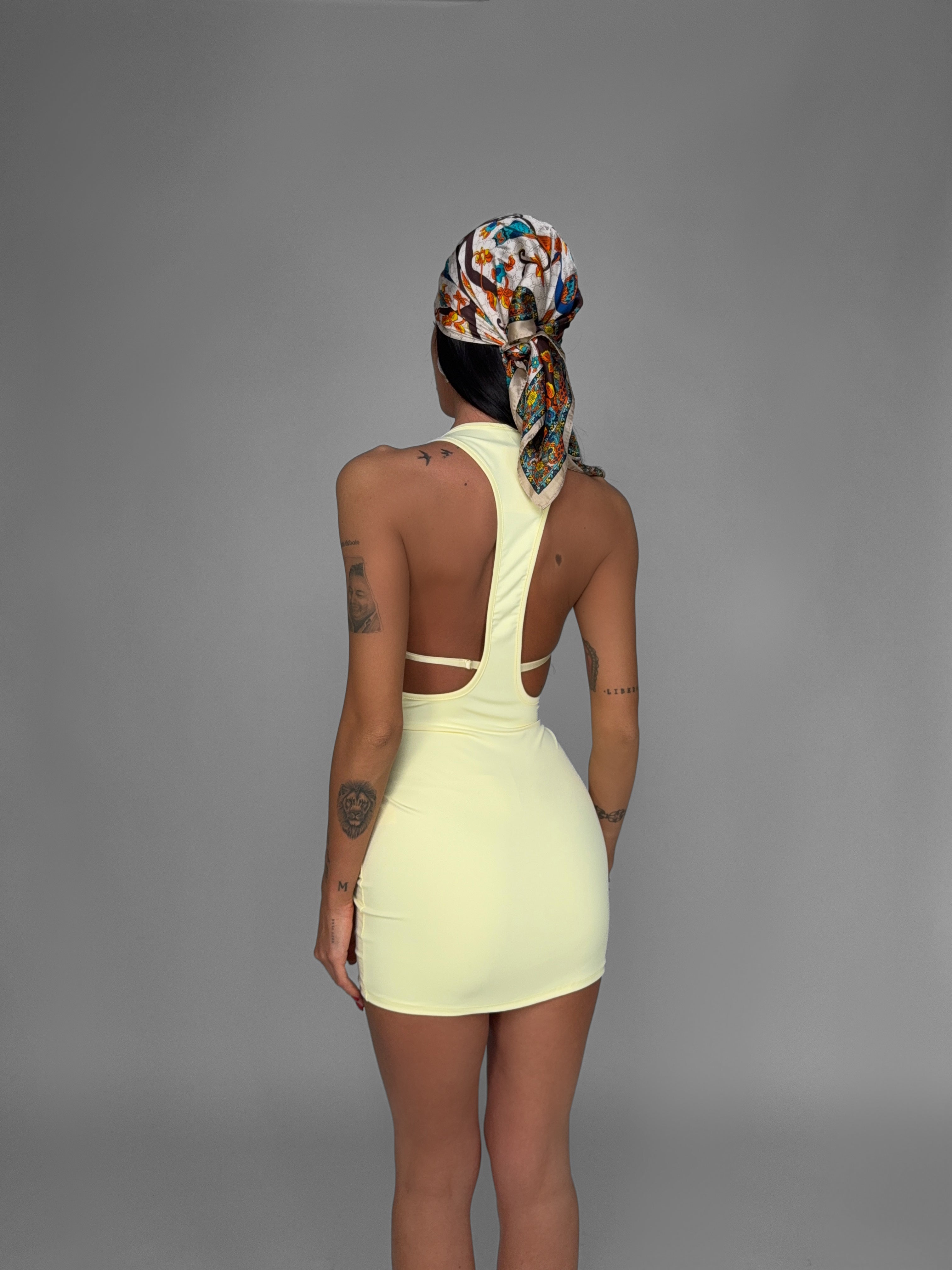 Tank Back Dress - Yellow