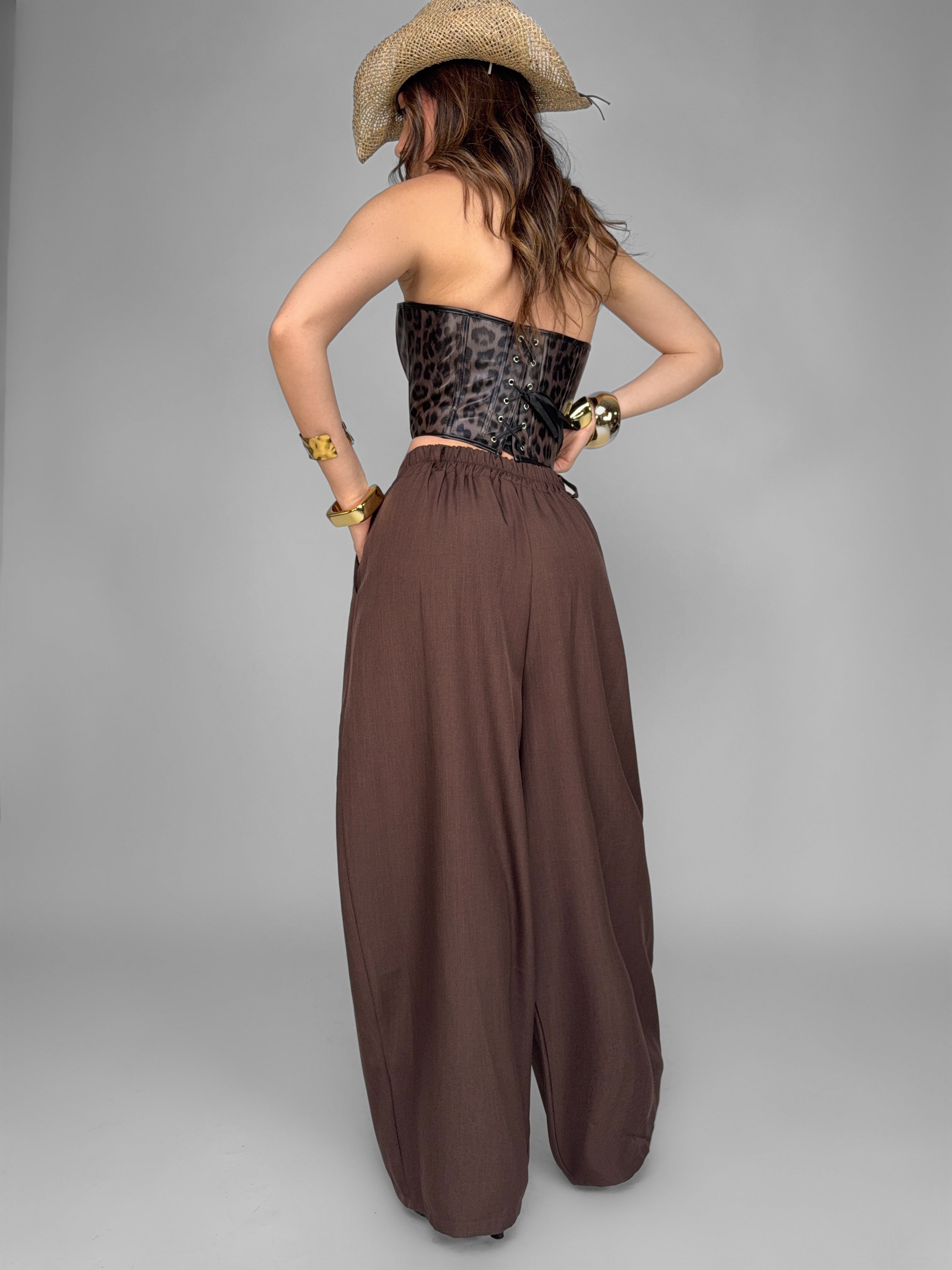 Pantalone Effortless-Brown
