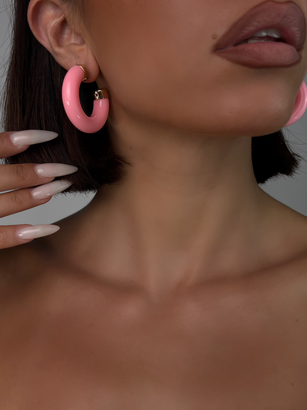 Orecchini Hoop - Rosa