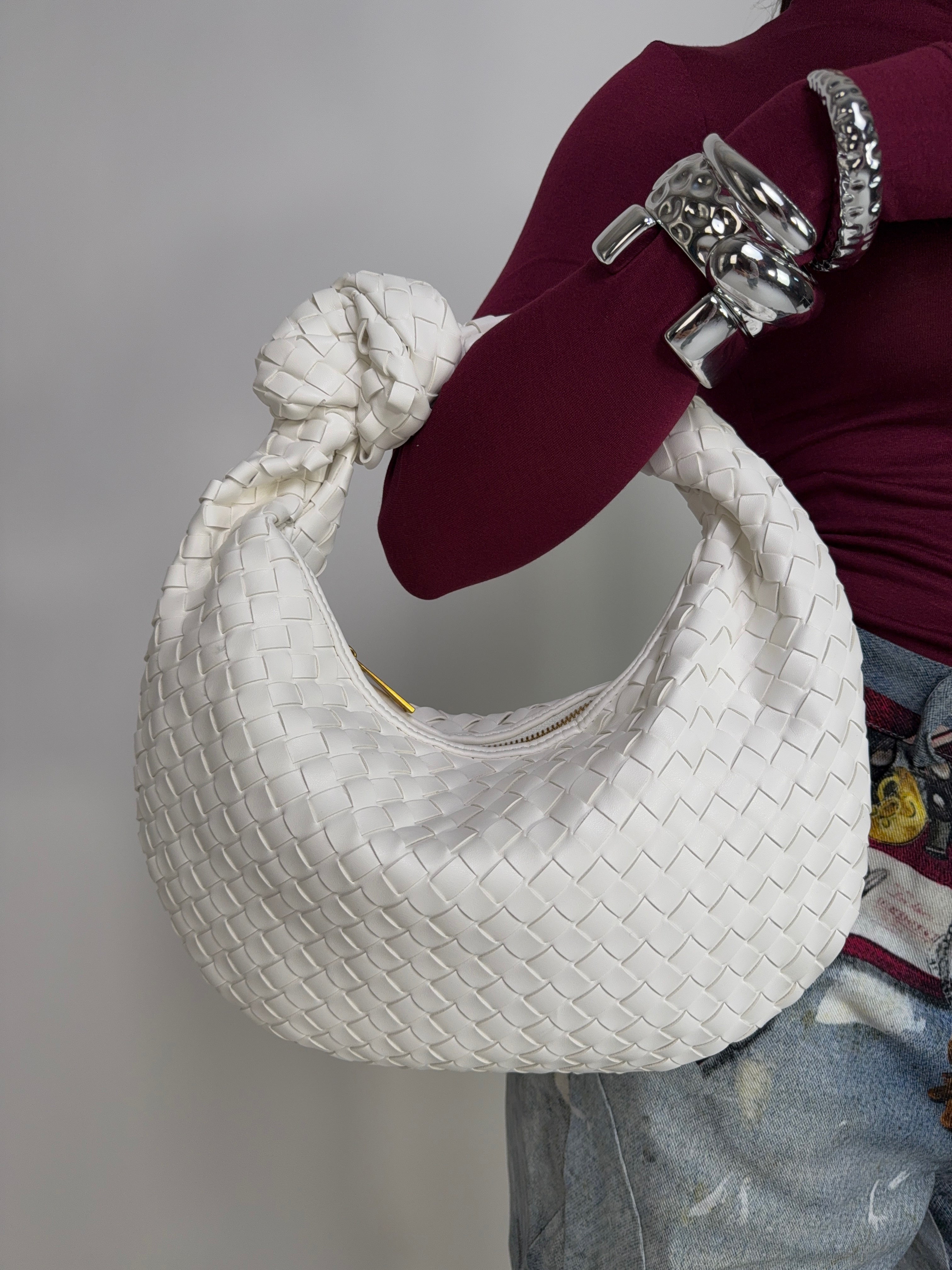 Jolie-White Bag