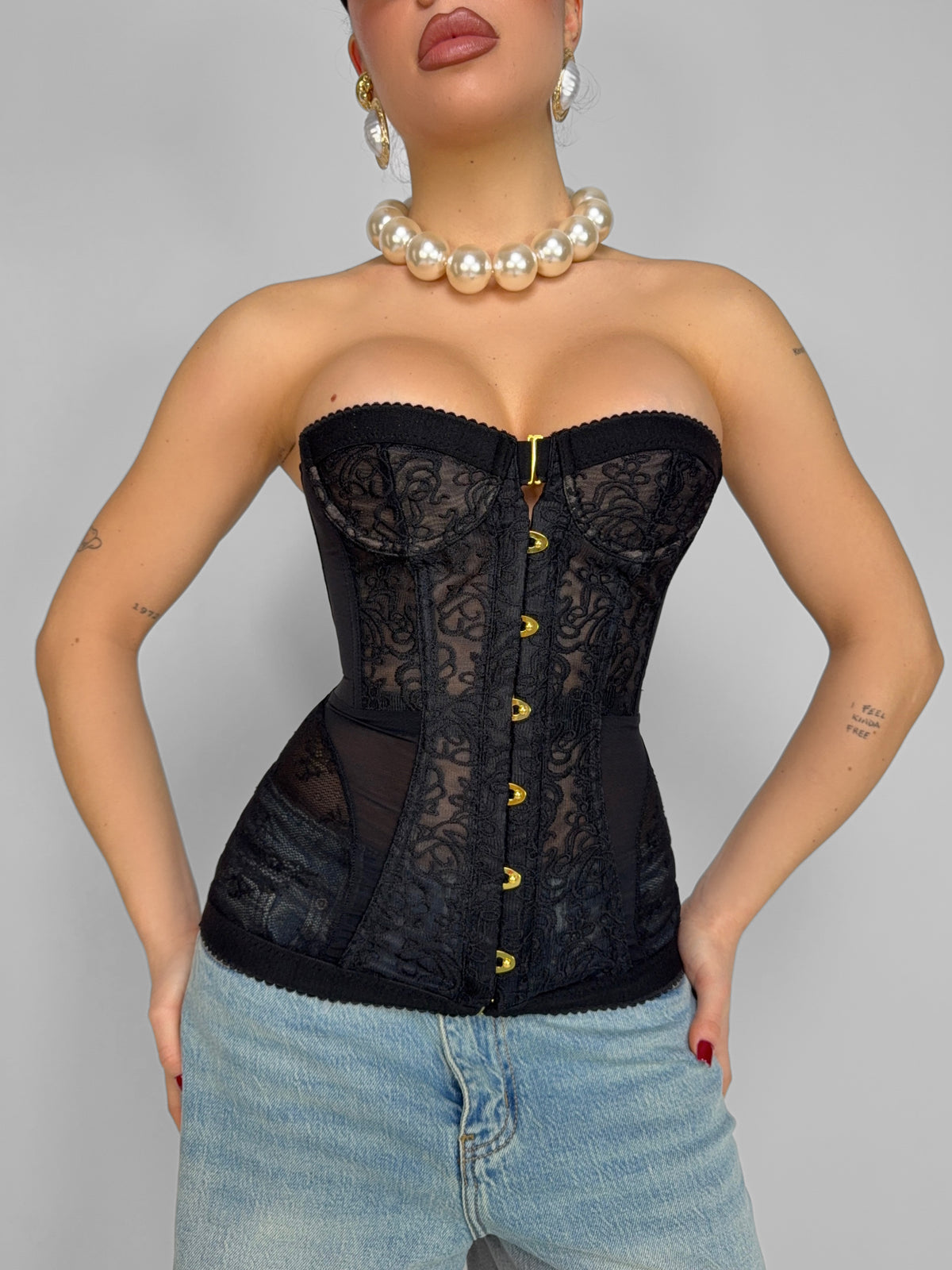 Glamour Bustier-Black