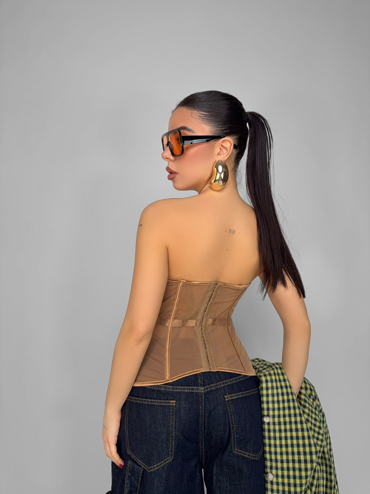 Corset Flattering-Brown