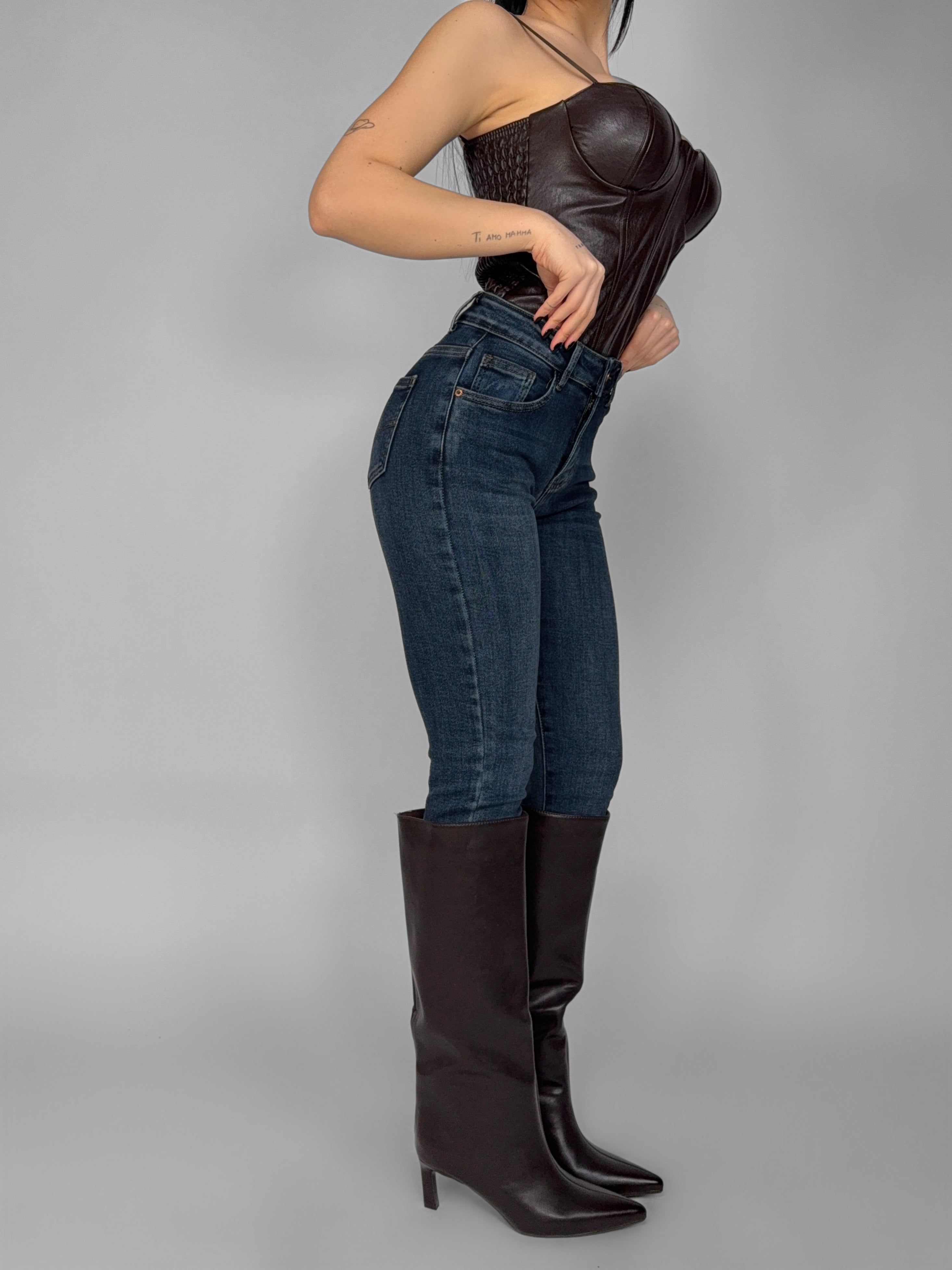 Miracle Push Up Jeans -5KG - Dark Blue