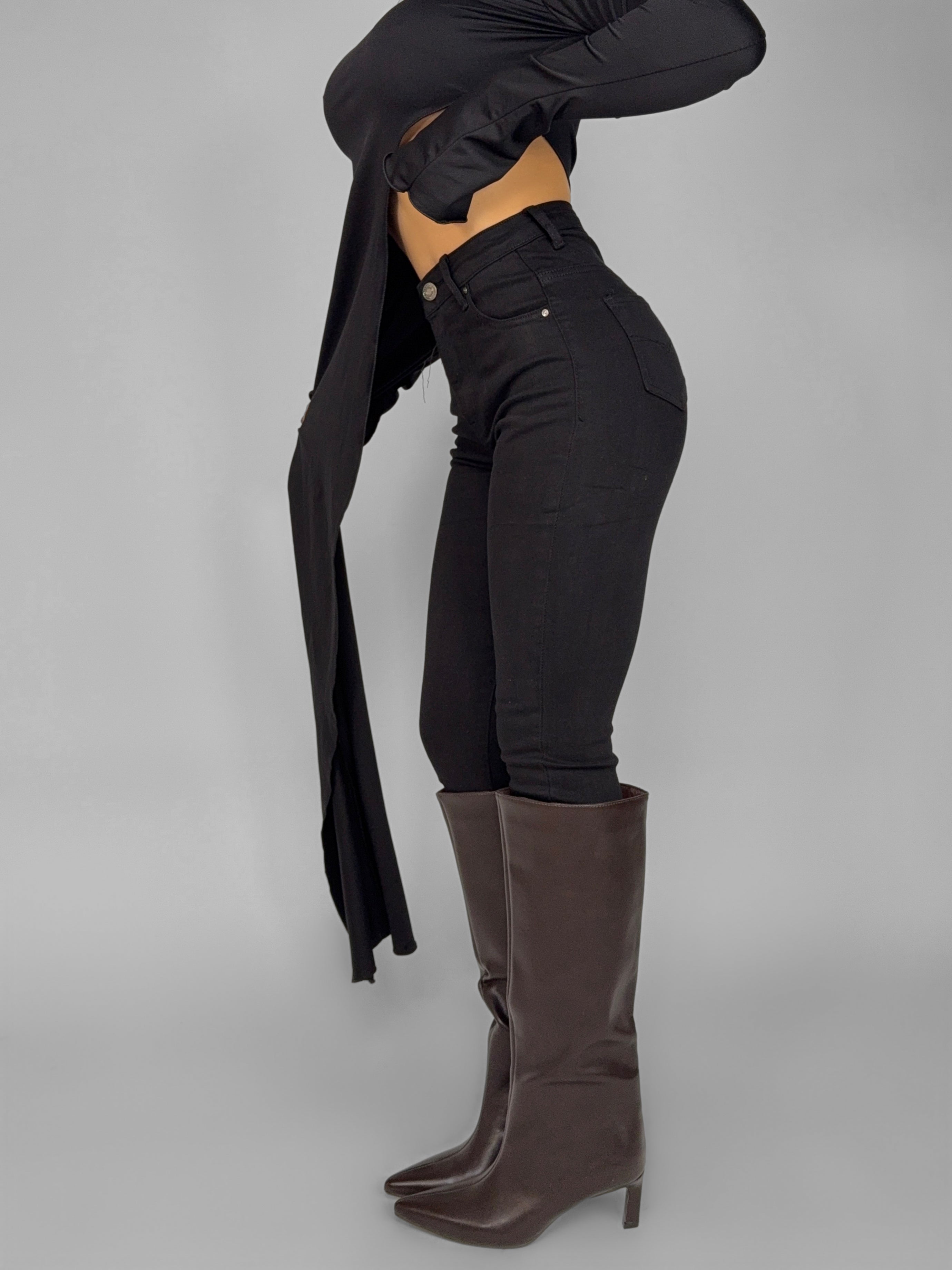 Miracle Push Up Jeans -5KG - Black