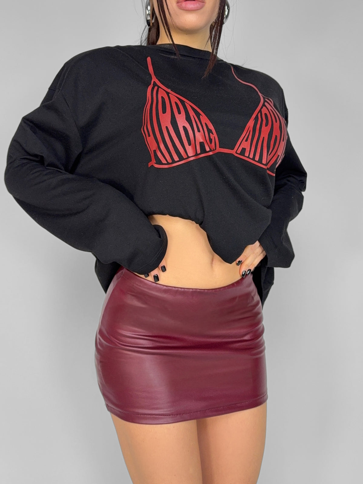 Gonna Leather Rush-Cherry Red