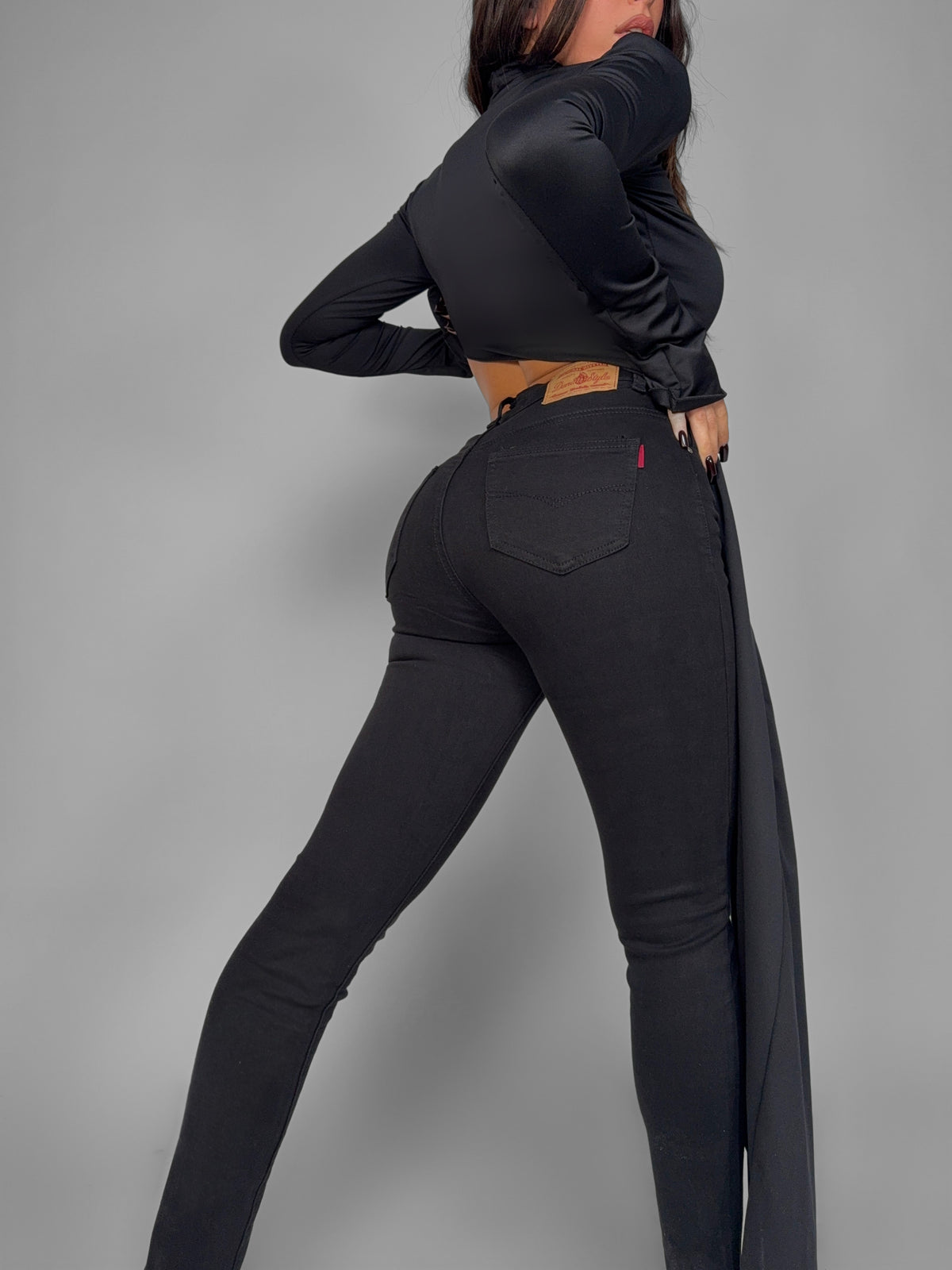 Miracle Push Up Jeans -5KG - Black