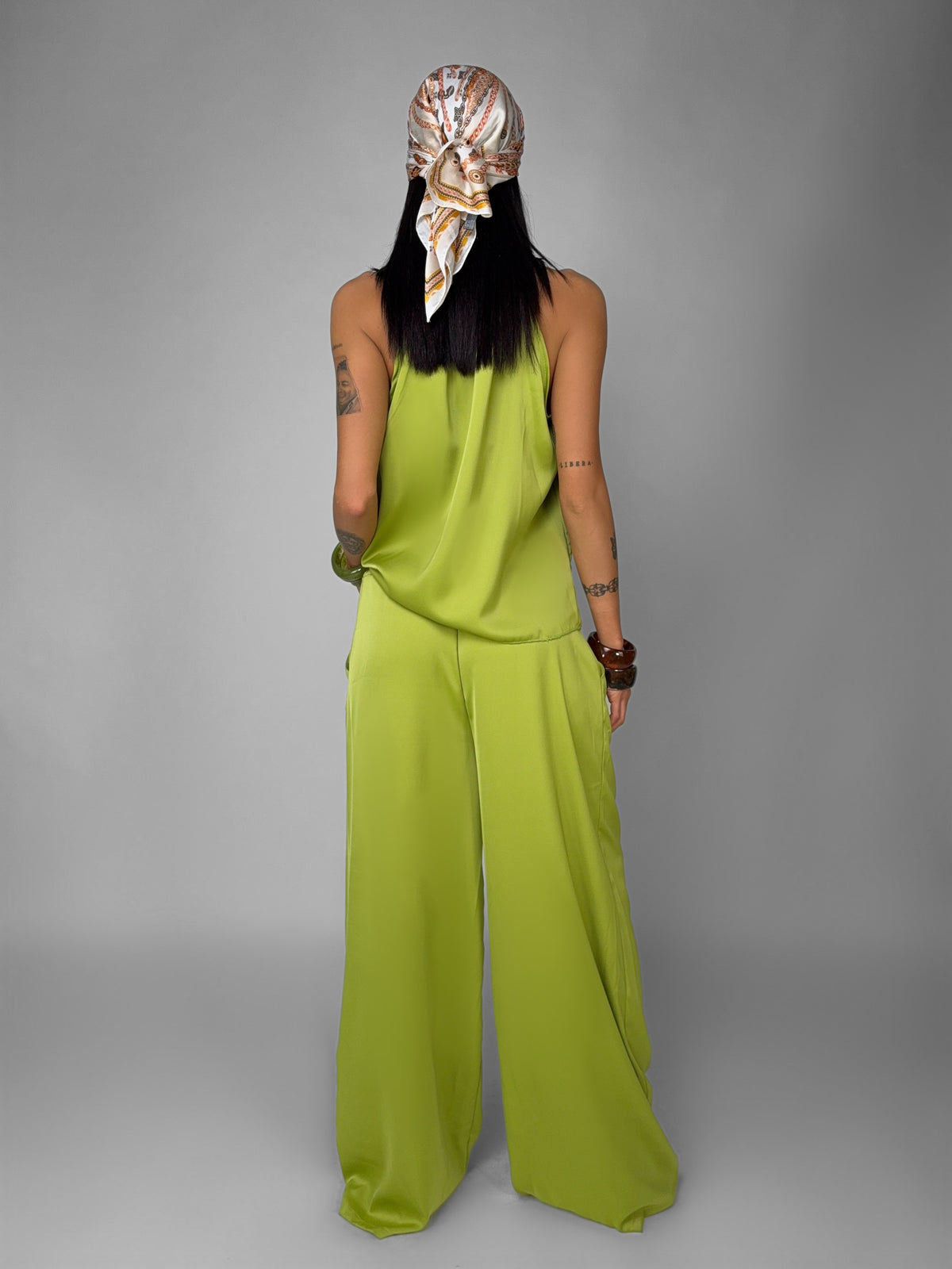 Completo Silky Drape-Green