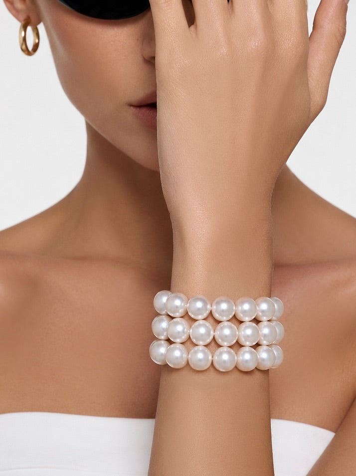 Bracciale Triple Pearl