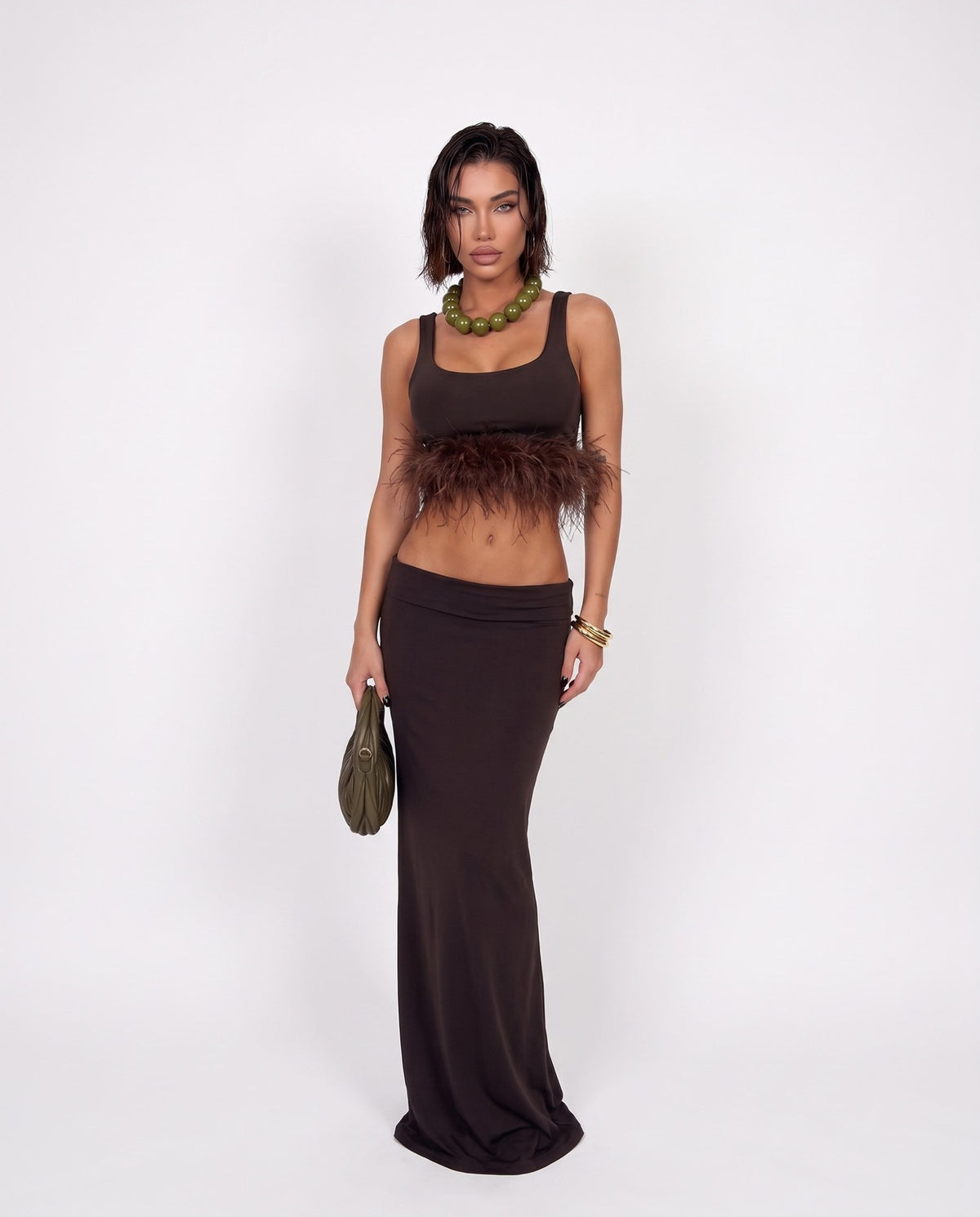 Total Look Long Line-Brown