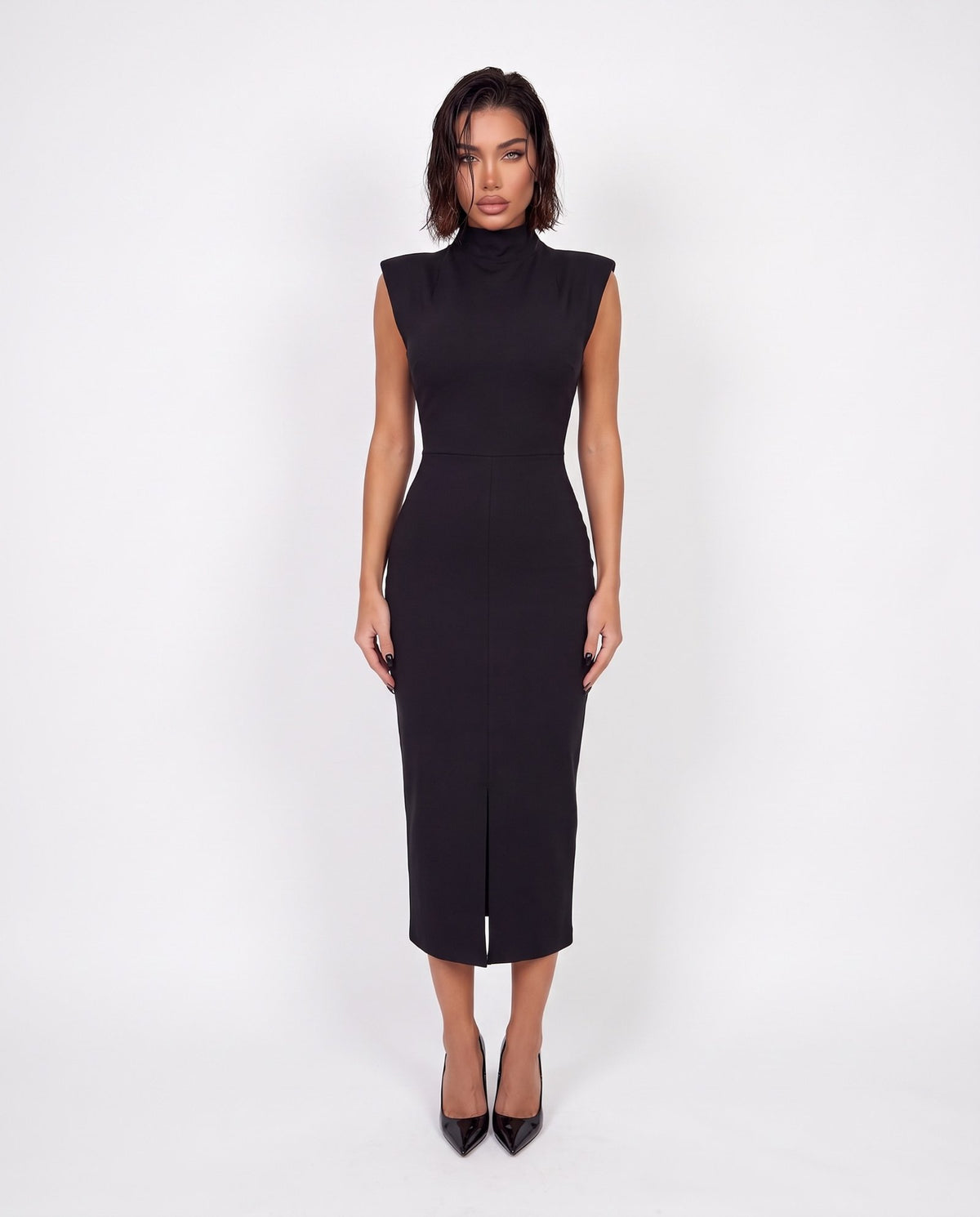 Abito High Neck-Black