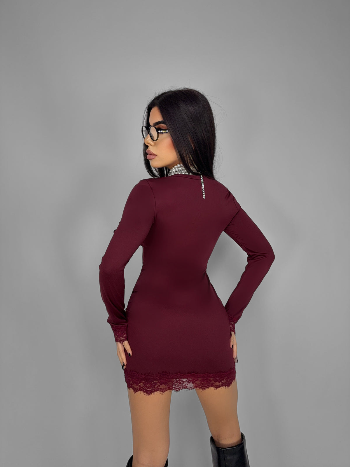 Abito Harmony-Cherry Red