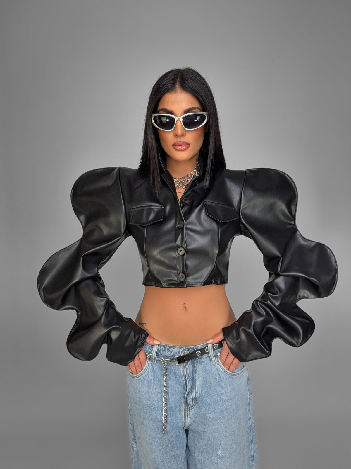 Giacca Power Leather