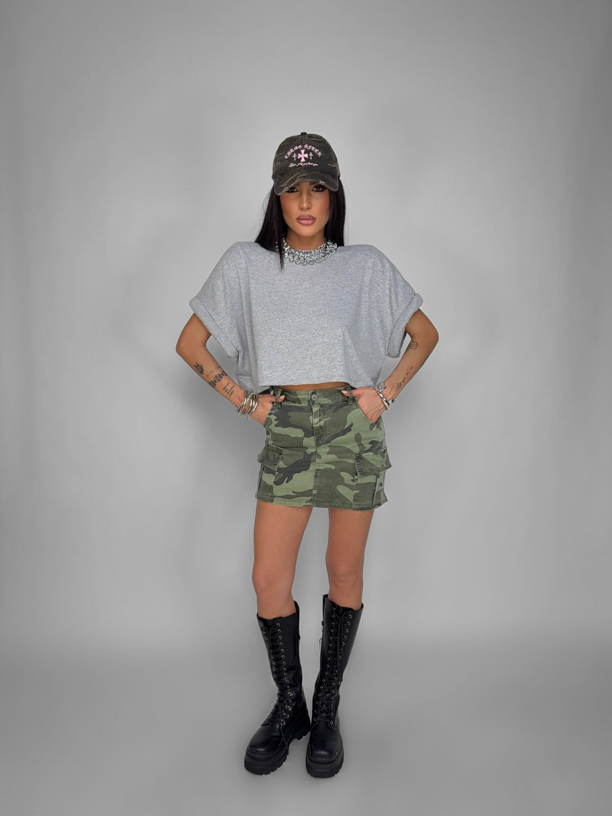 Total Look Structured Grey