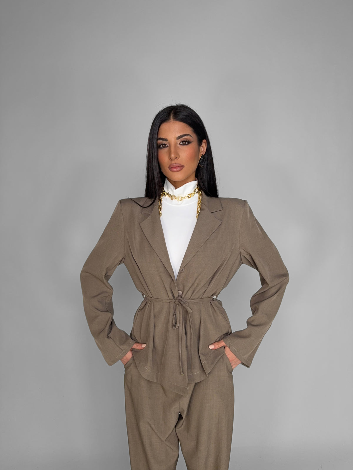 Slim Line Suit - Dove Grey