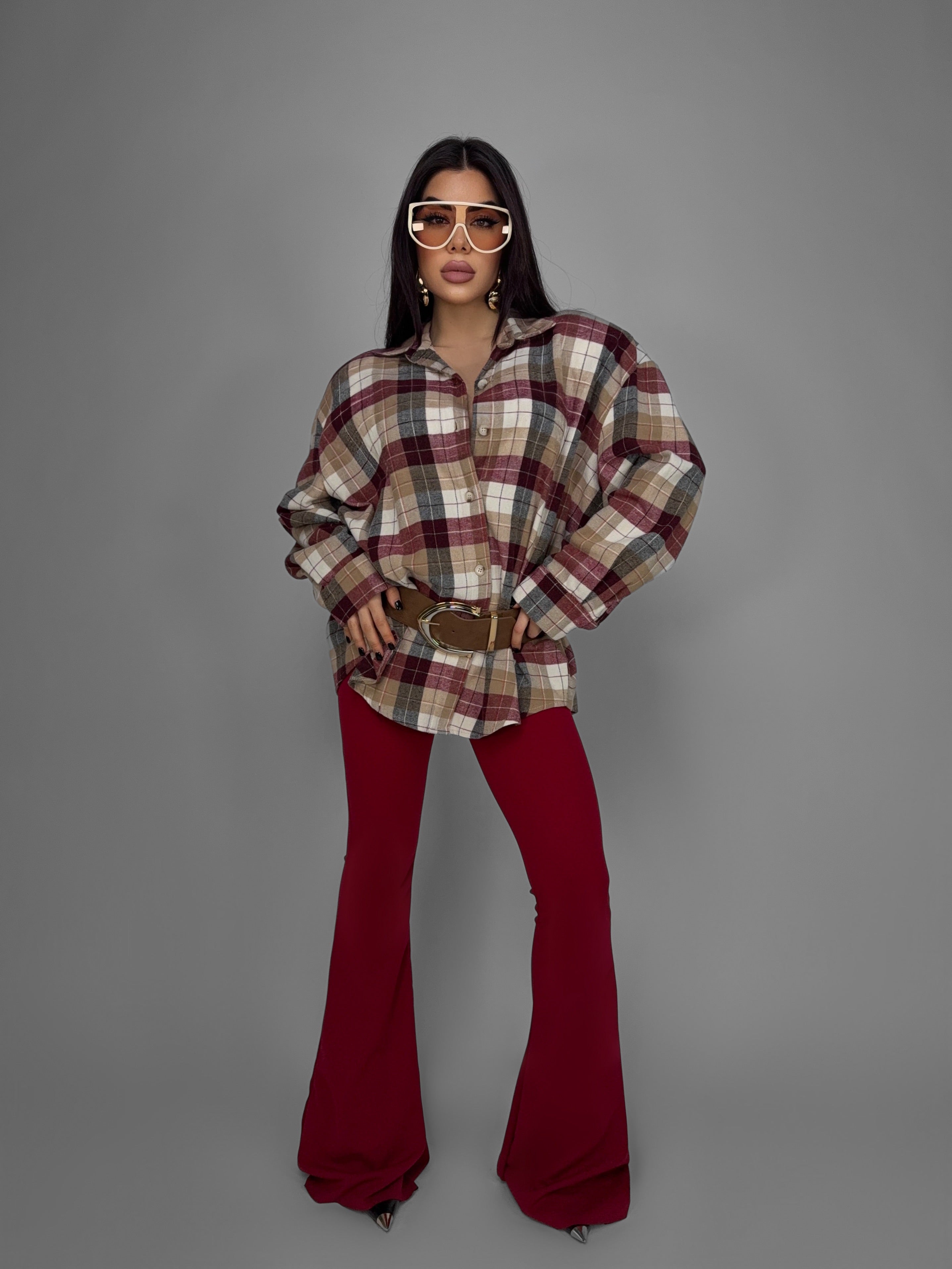 Total Look Country Check-Cherry