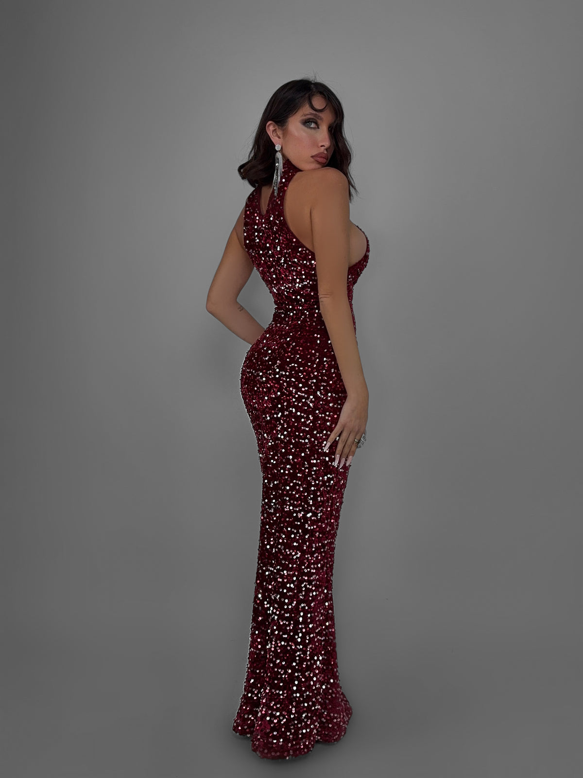 Abito Shapes Paillettes