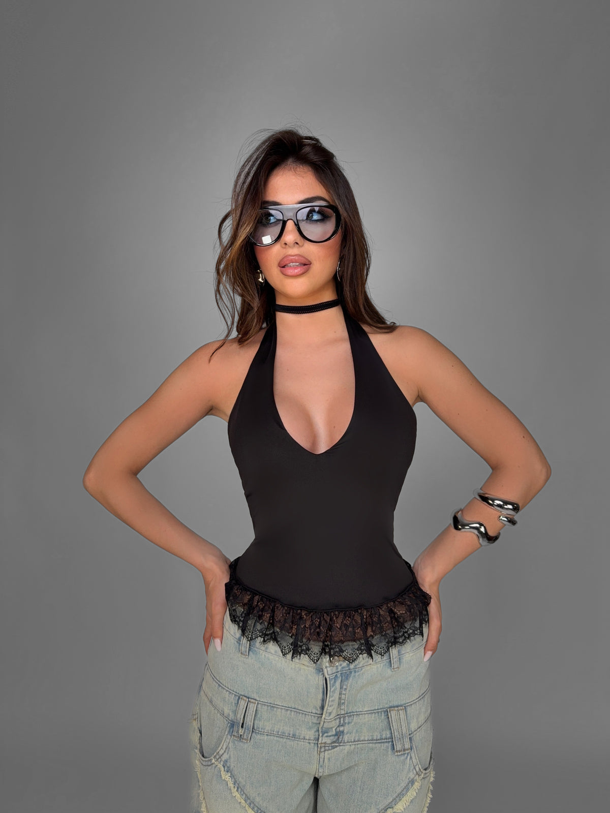 Top Lace Light-Black
