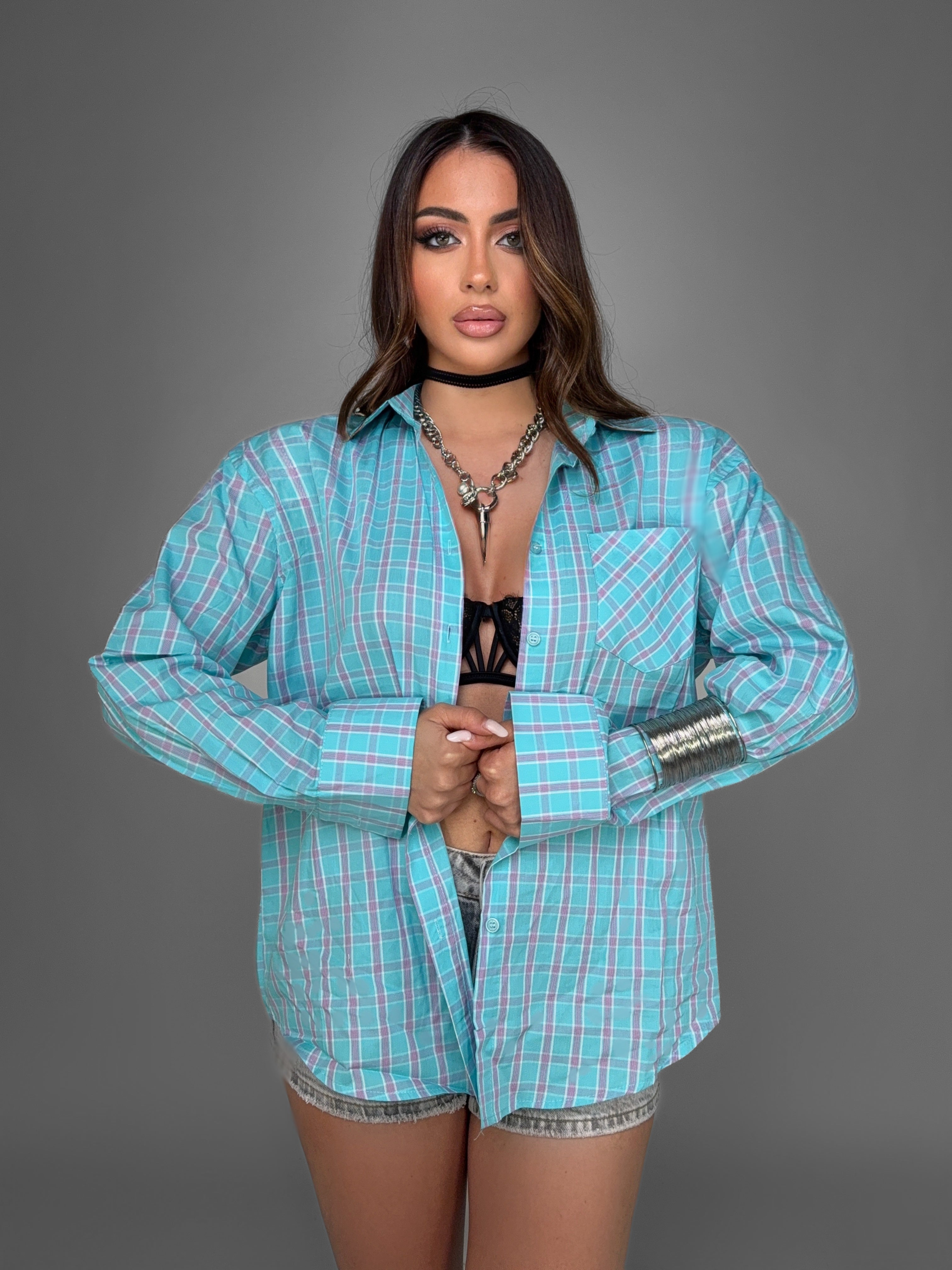 Ginger-Light Blue Shirt