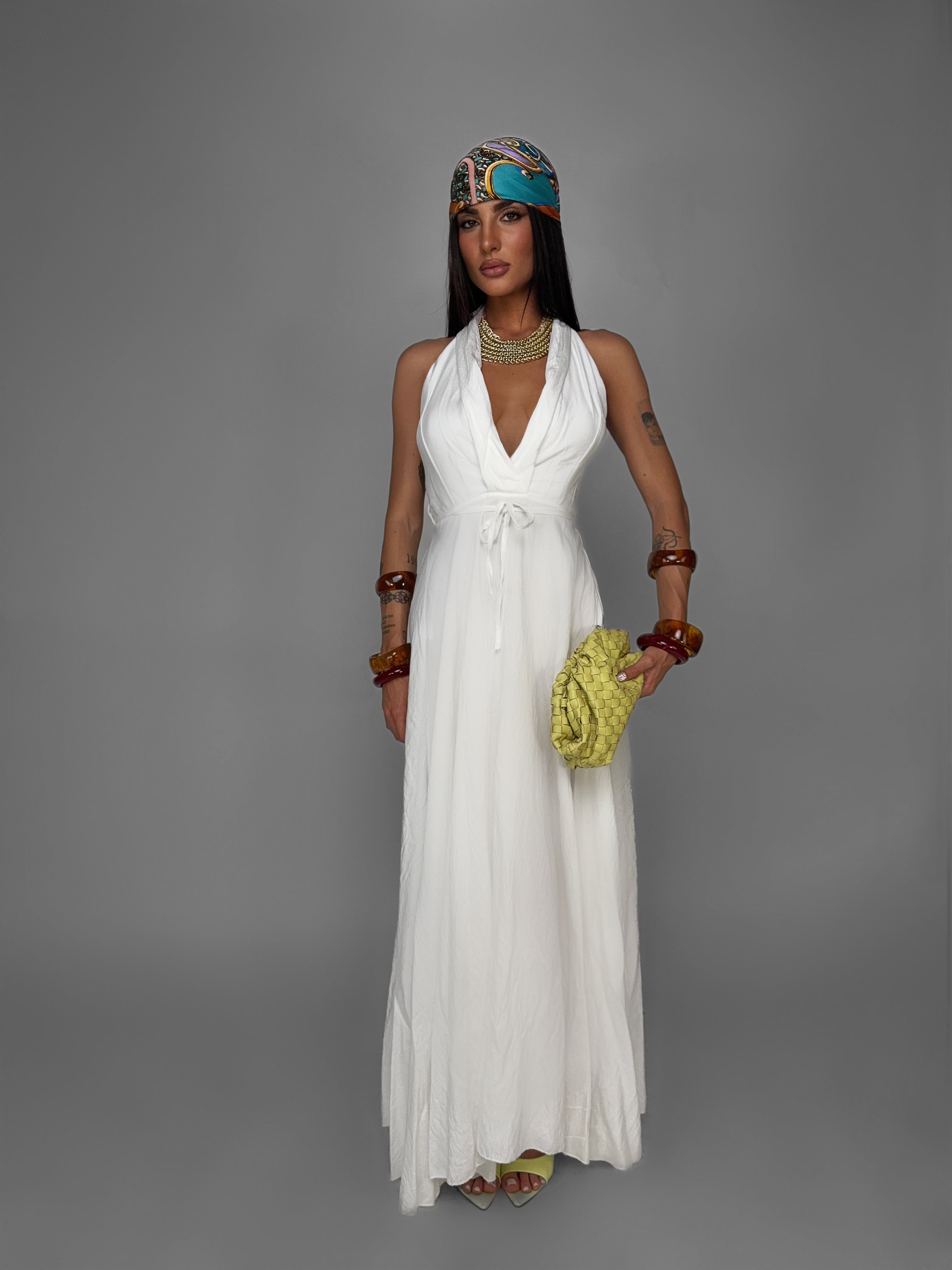 Abito Venus Maxi-White