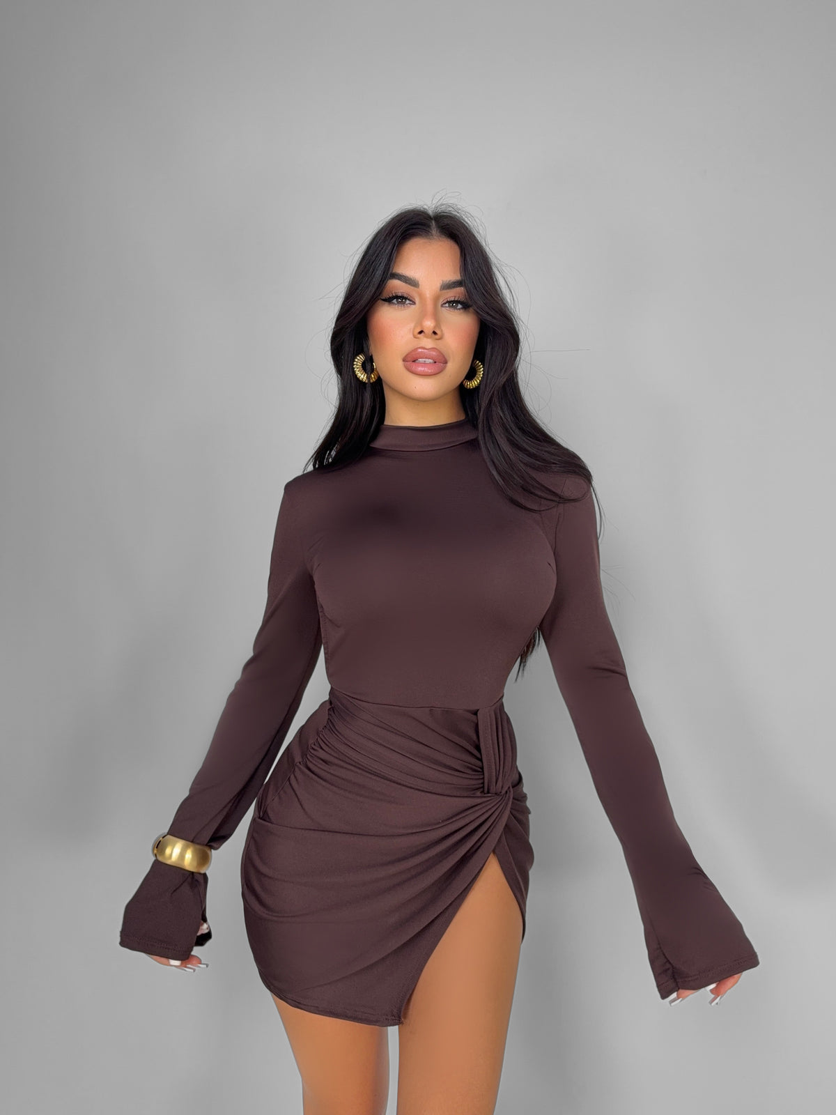 Spice Girl Dress - Brown