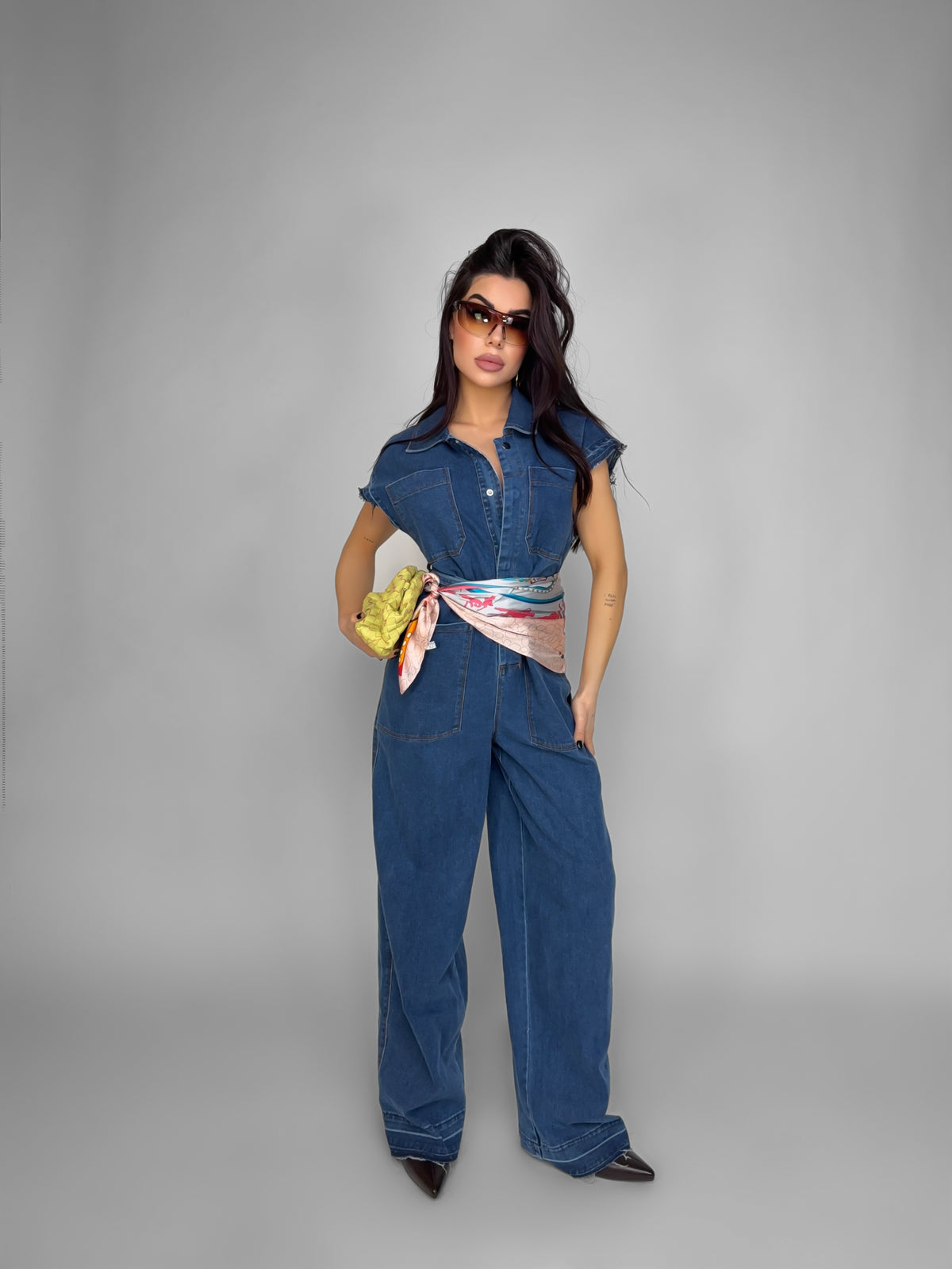 Dark Denim Jumpsuit