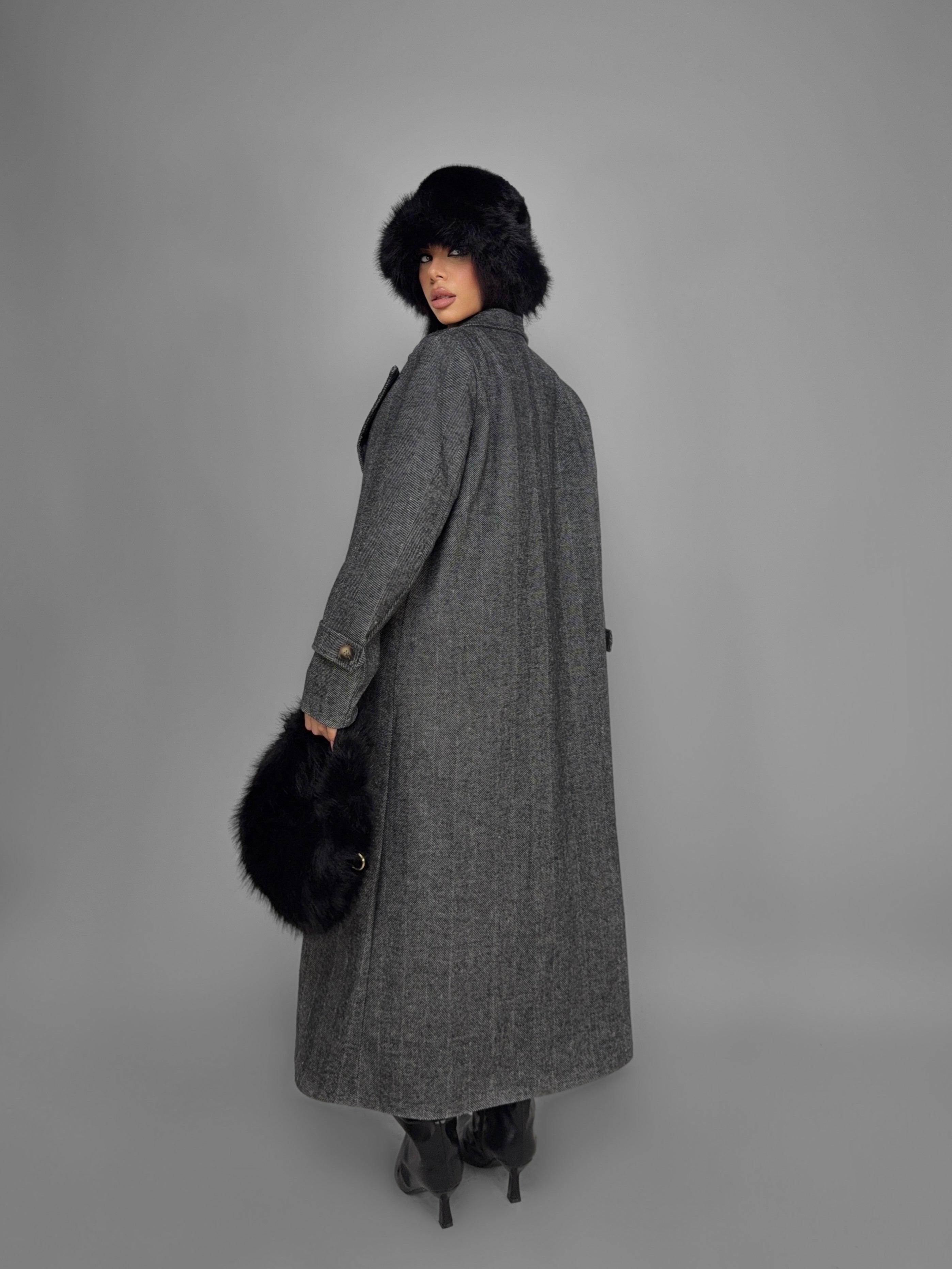 Chess Coat-Grey