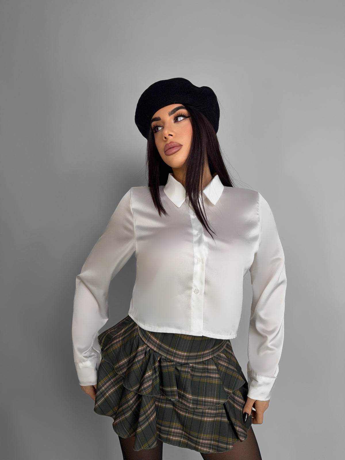 Camicia Sleek Glossy - White