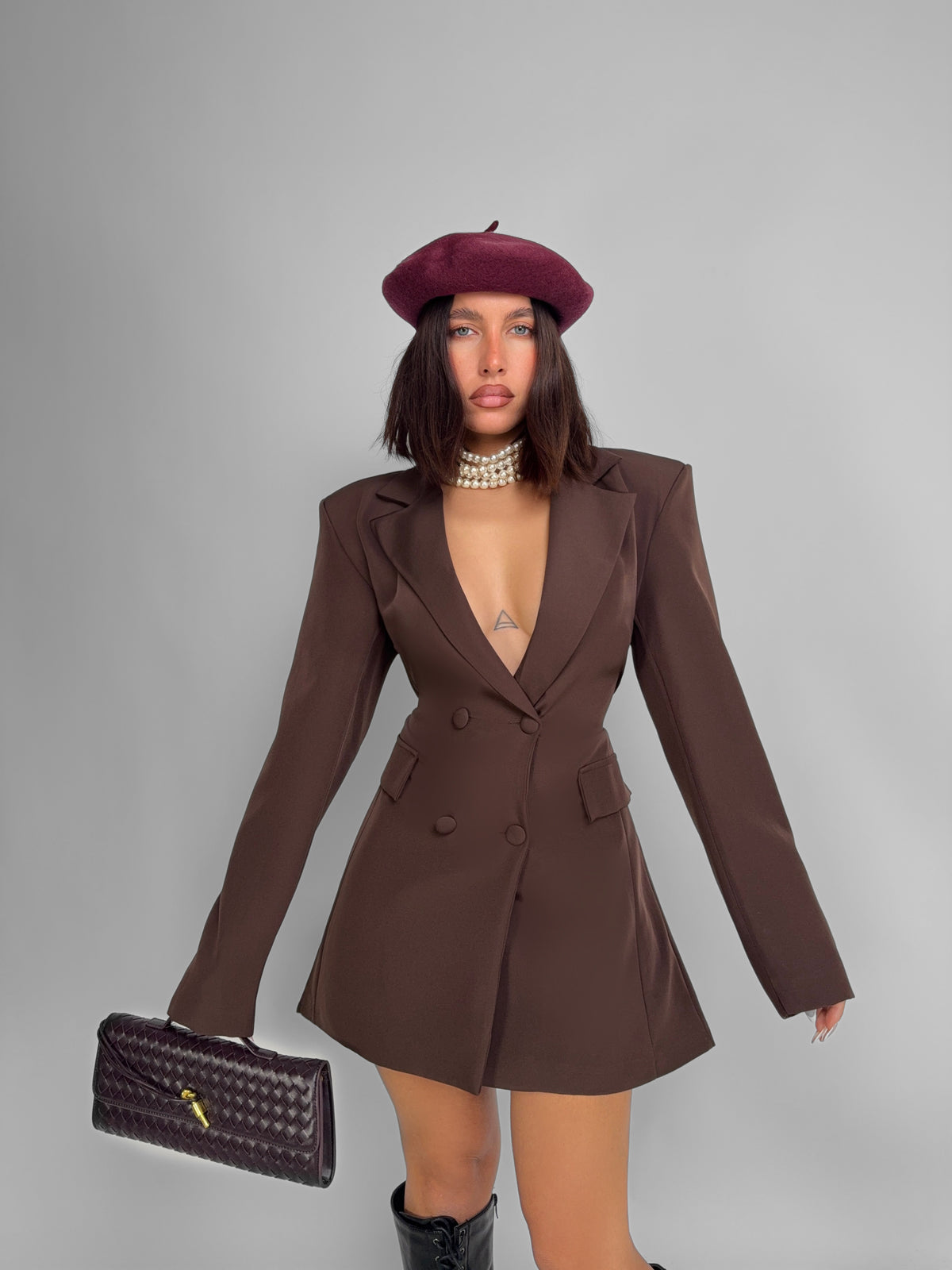 Vestido/Chaqueta Magic Shaping - Marrón
