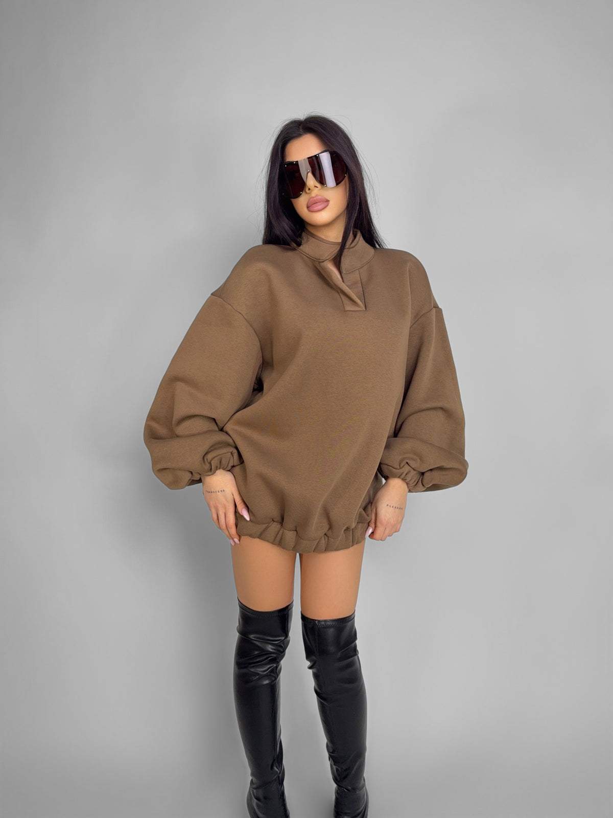 Oversized Fleece Sweatshirt Control
