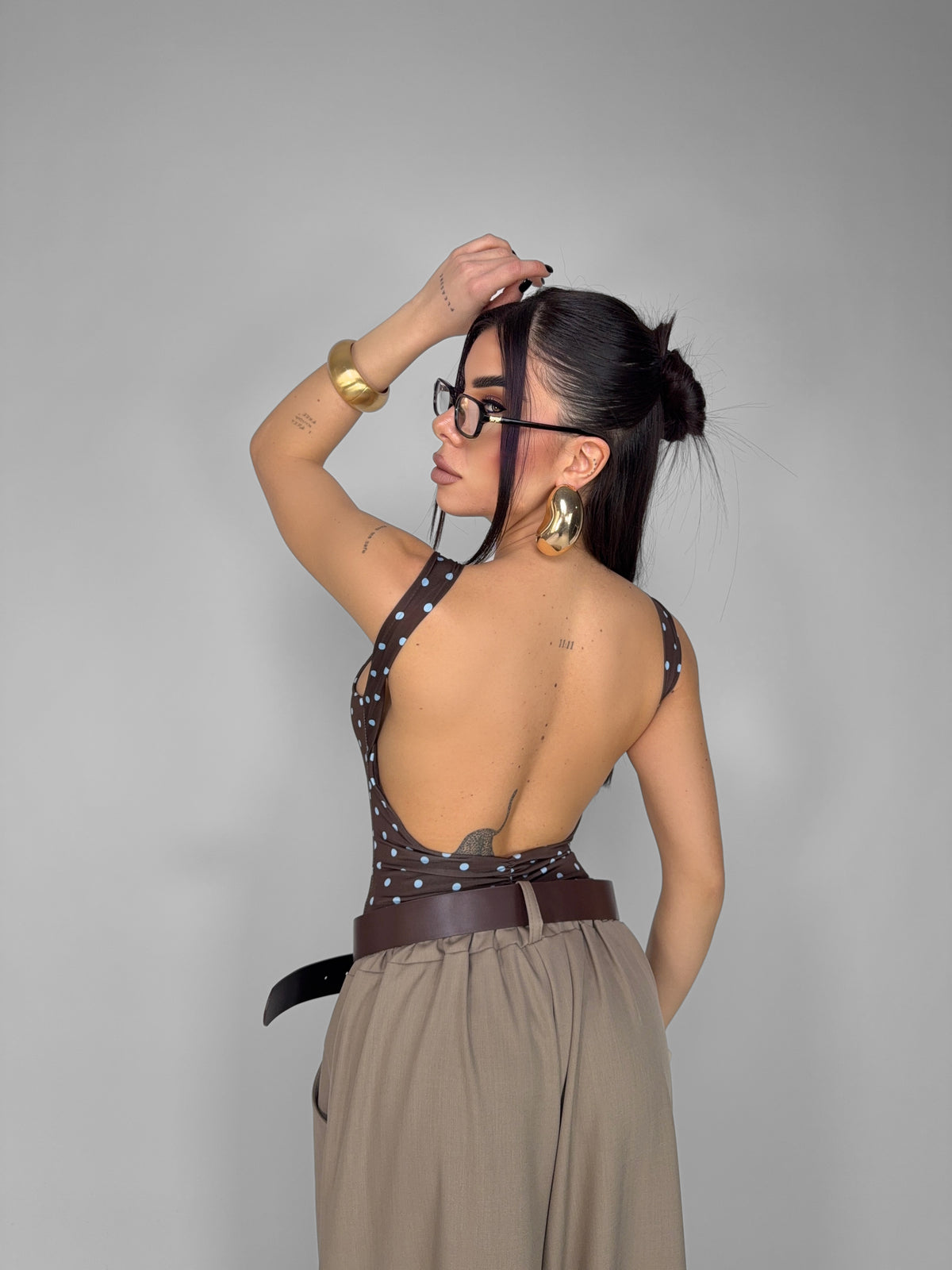 Body Dot Crush-Brown