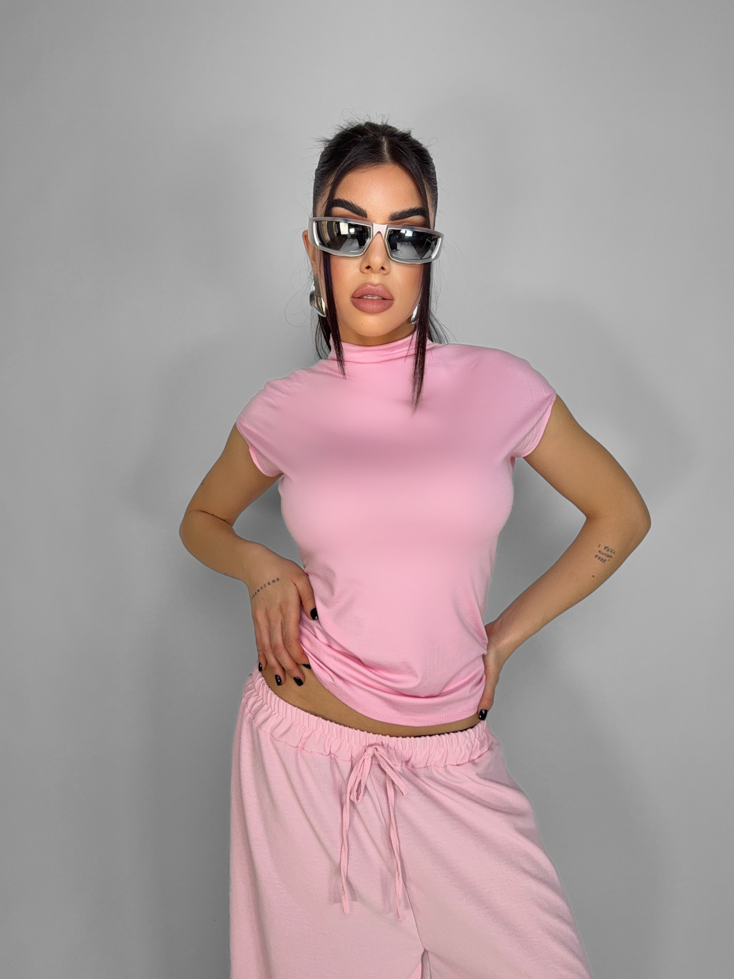 Minimal Tank Top-Pink