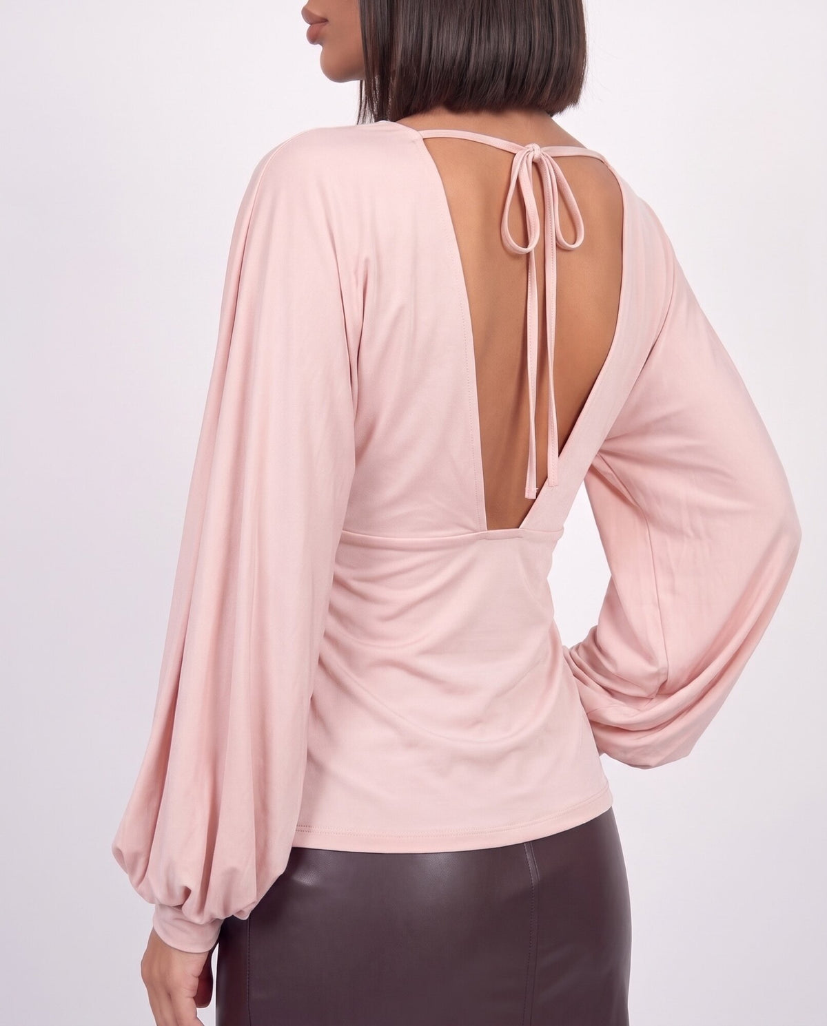 Maglia V Basic-Pink